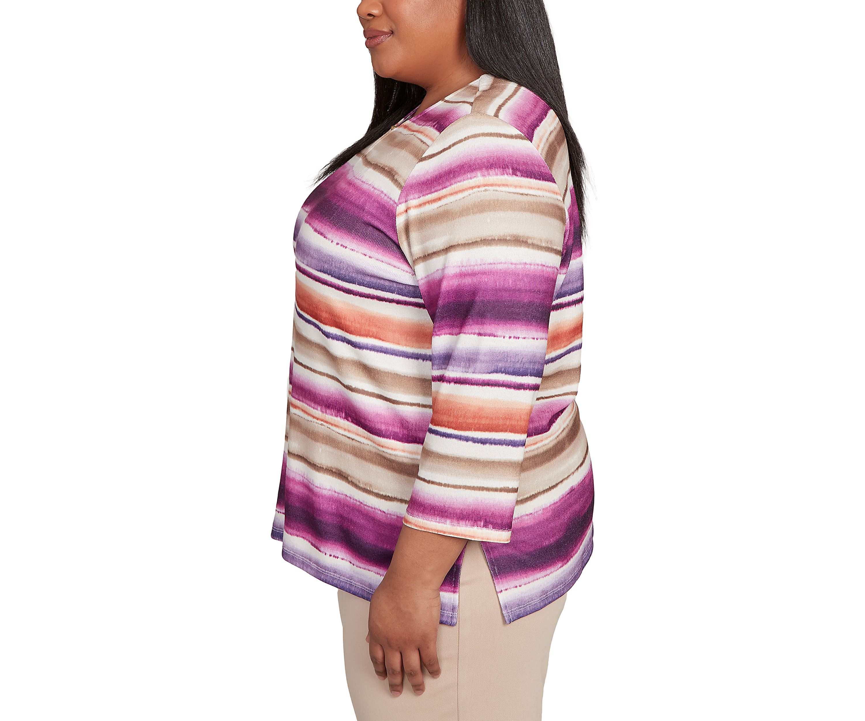 Plus Size Urban Legend Watercolor Biadere Top 