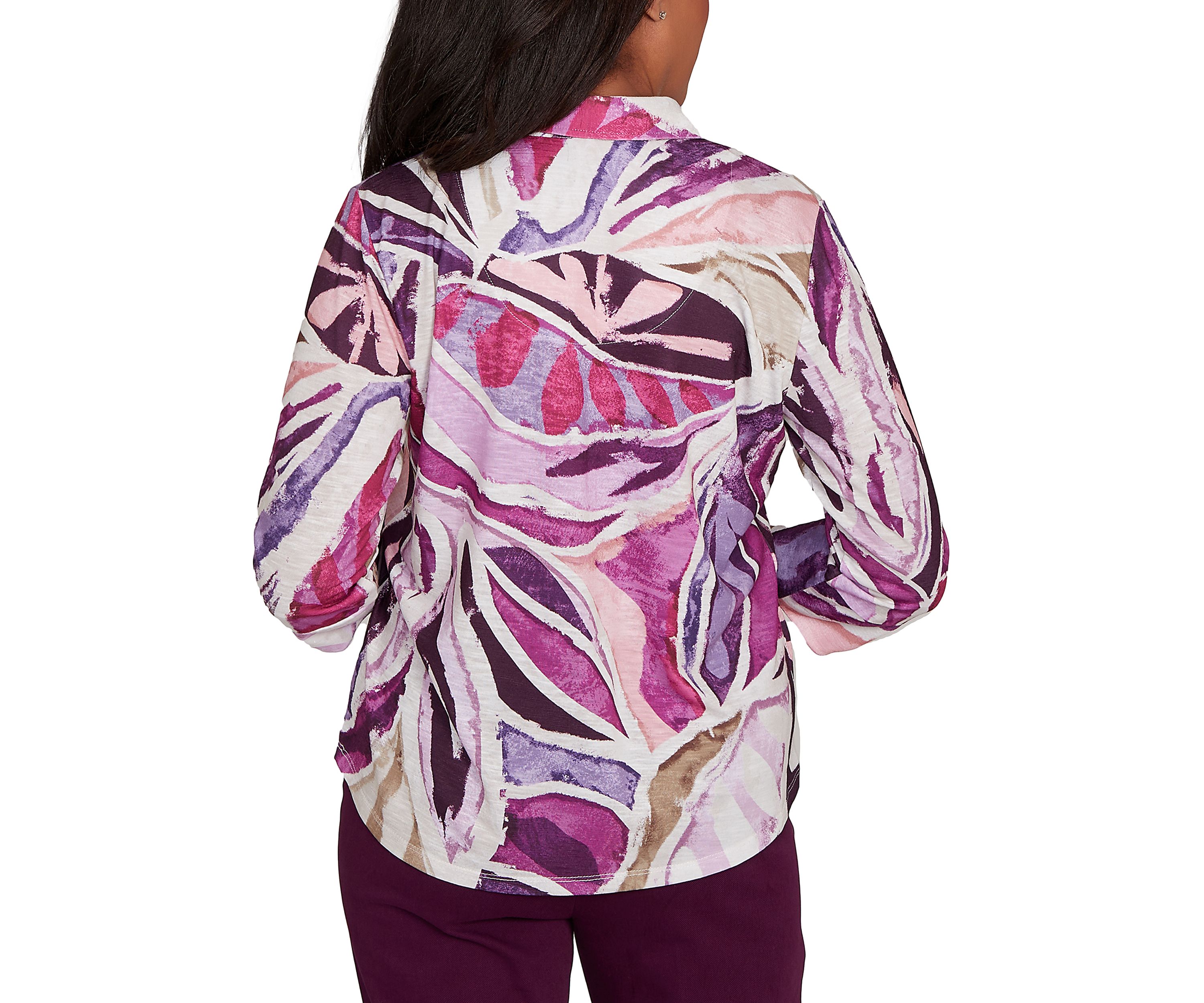 Petite Urban Legend Abstract Patchwork Shirt