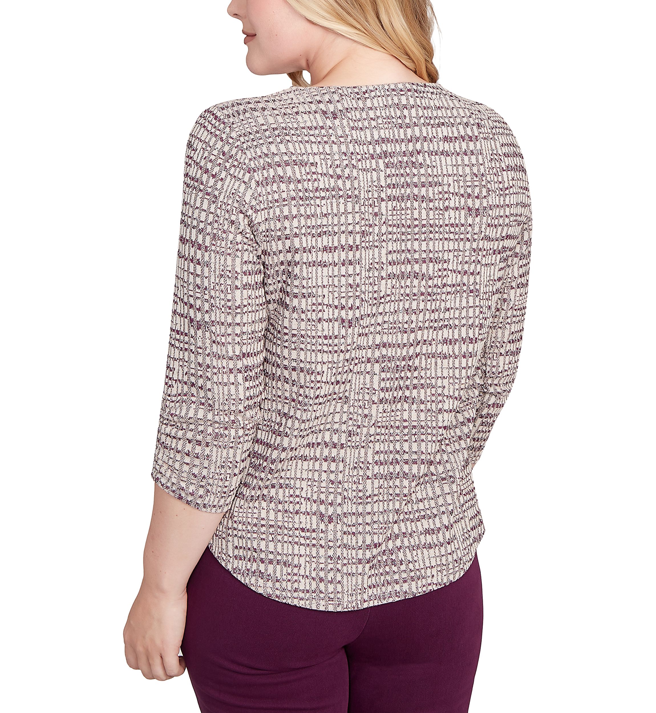 Petite Urban Legend Shimmer Space Dye Texture Top