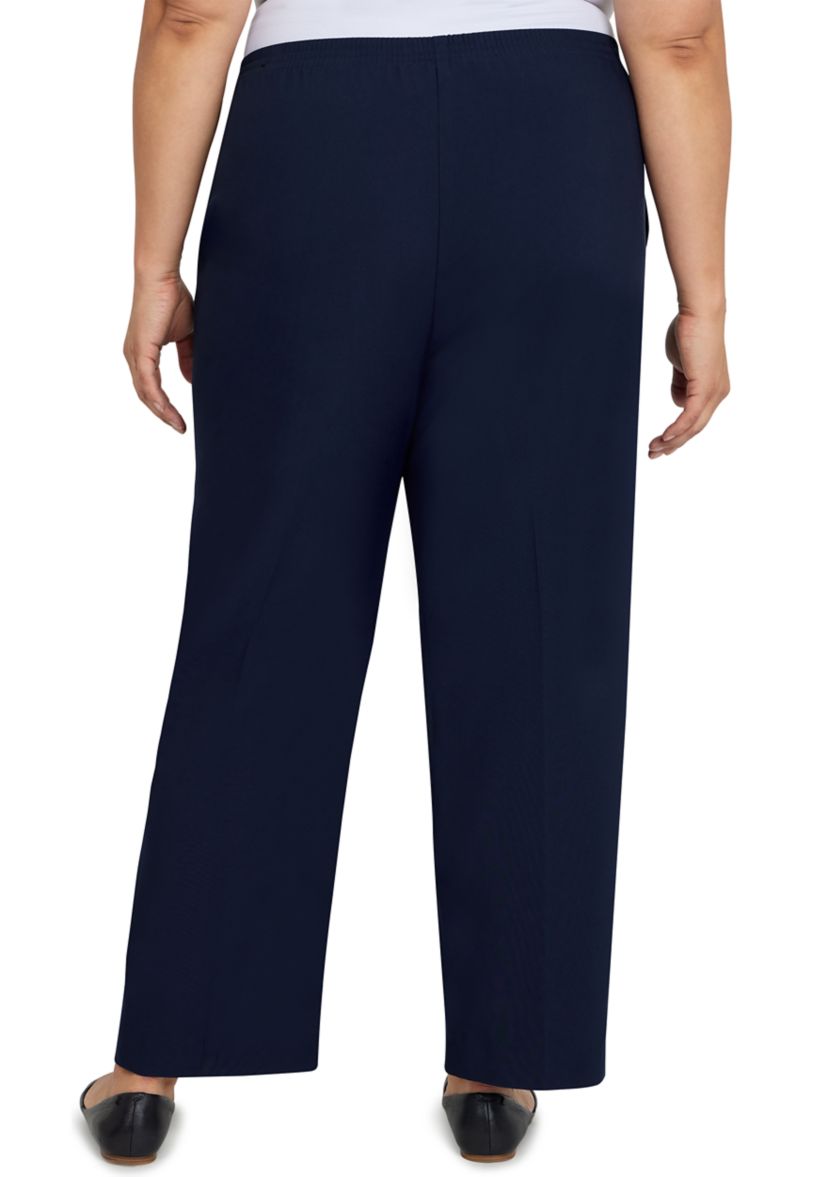 Plus Size Picture Perfect Microfiber Twill Short Length Pants