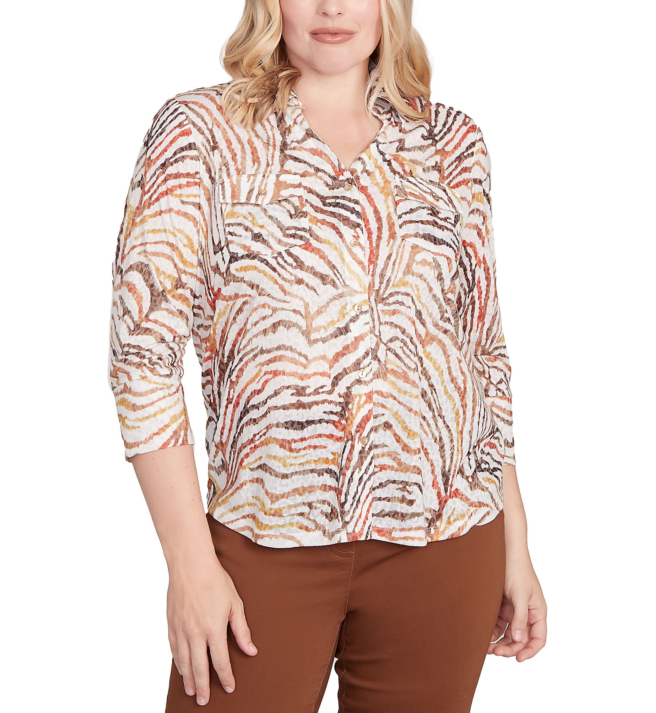 Womens Mount Laurel Skin Burnout Blouse