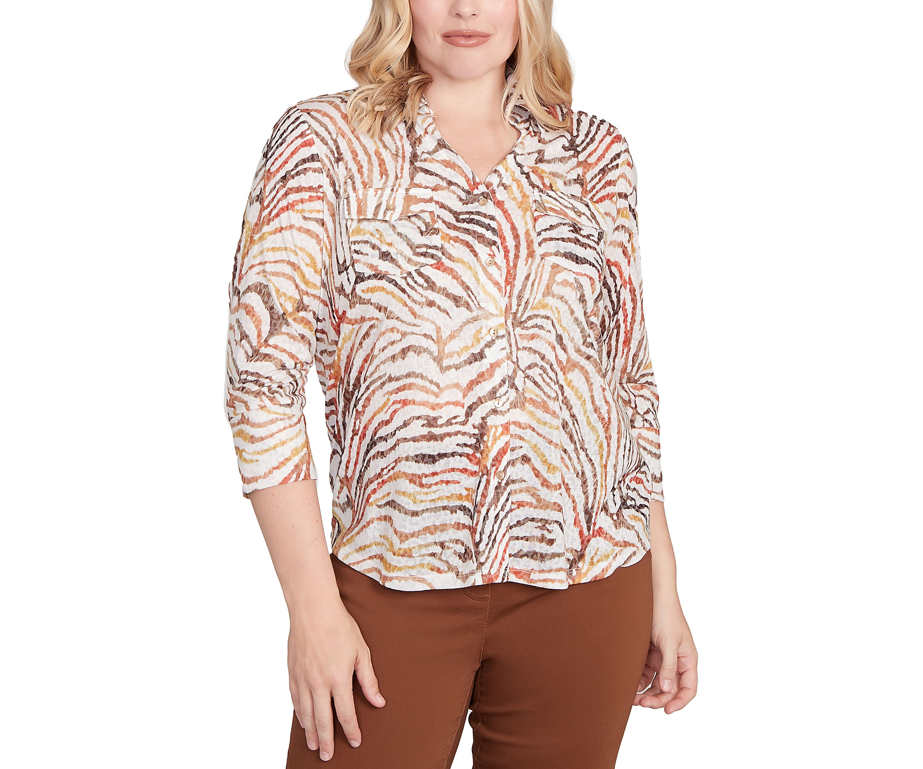 Womens Mount Laurel Skin Burnout Blouse