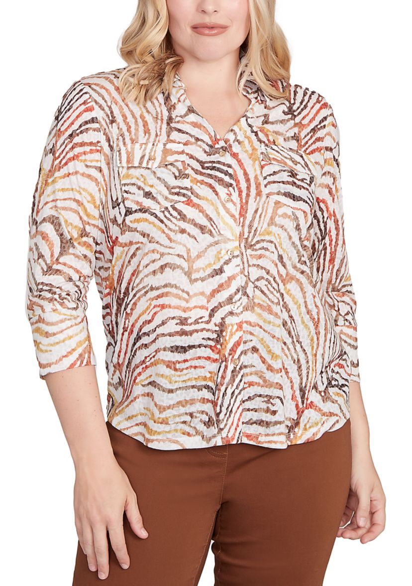 Womens Mount Laurel Skin Burnout Blouse