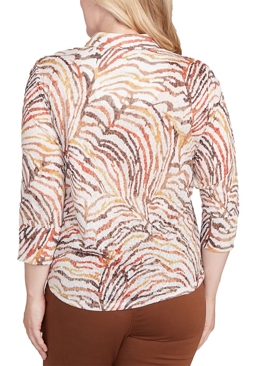 Womens Mount Laurel Skin Burnout Blouse