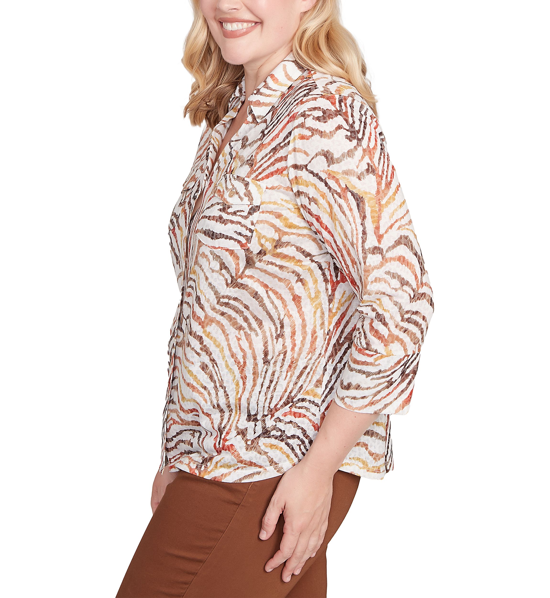Womens Mount Laurel Skin Burnout Blouse