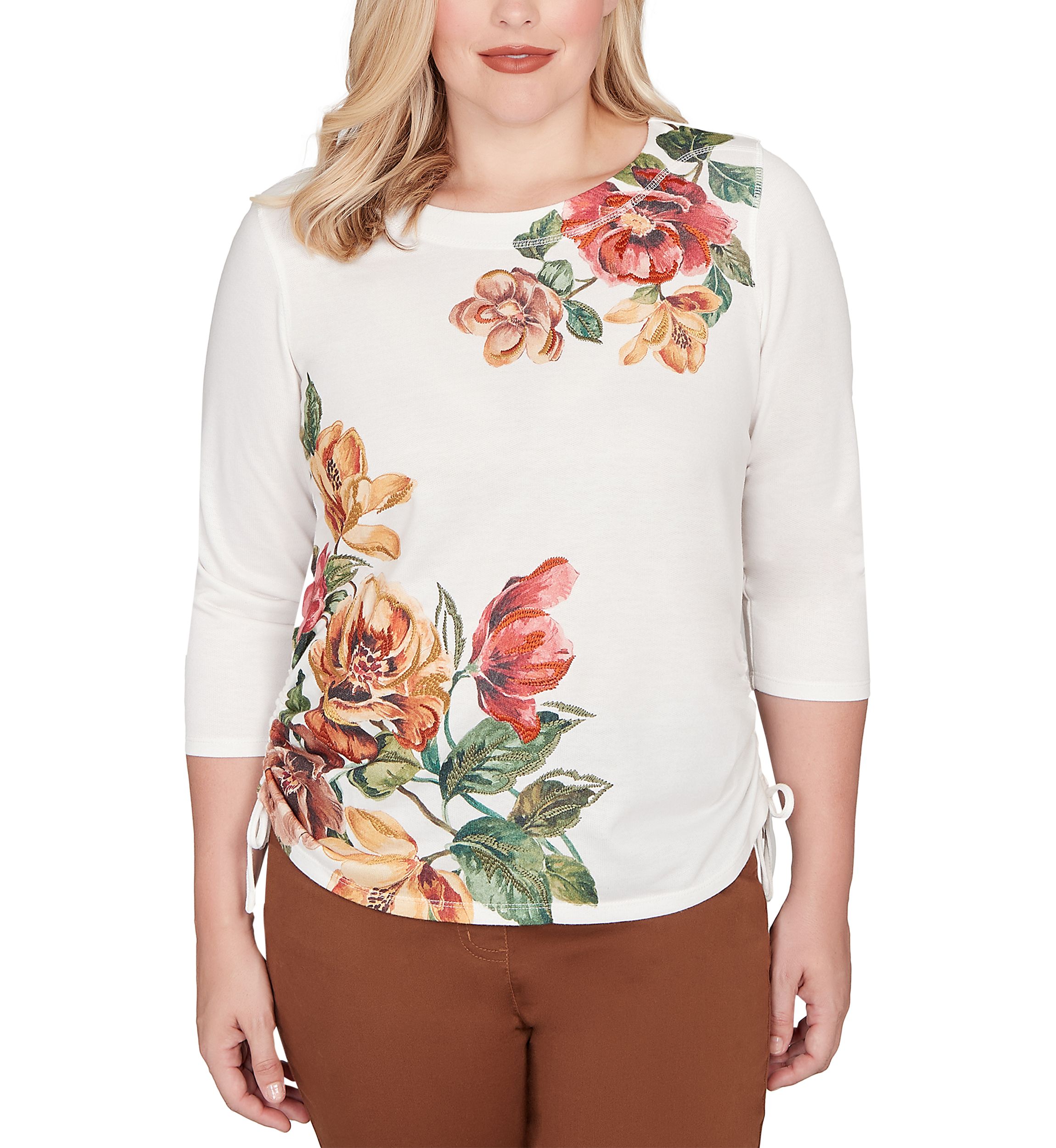 Womens Mount Laurel Placed Floral Top