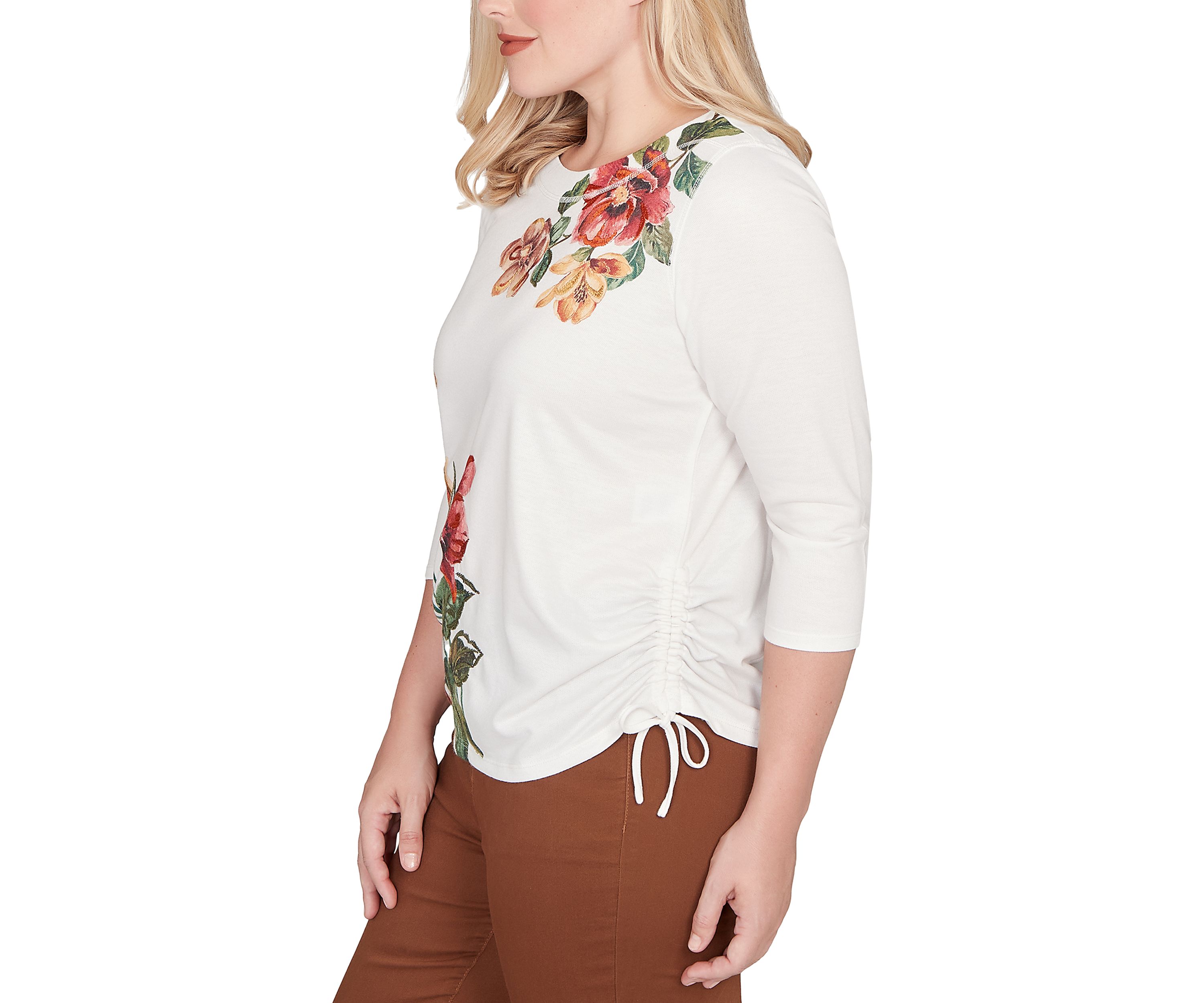 Womens Mount Laurel Placed Floral Top