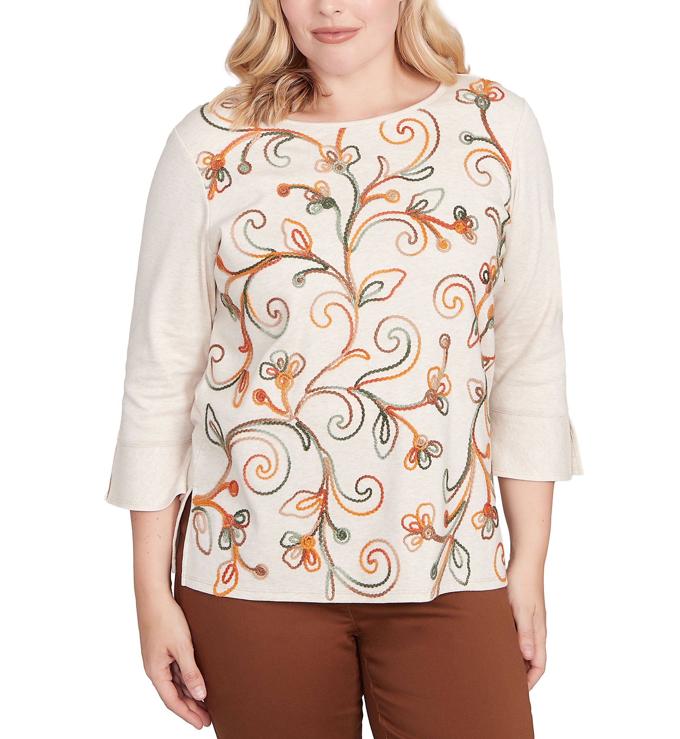 Womens Mount Laurel Scroll Soutache Top