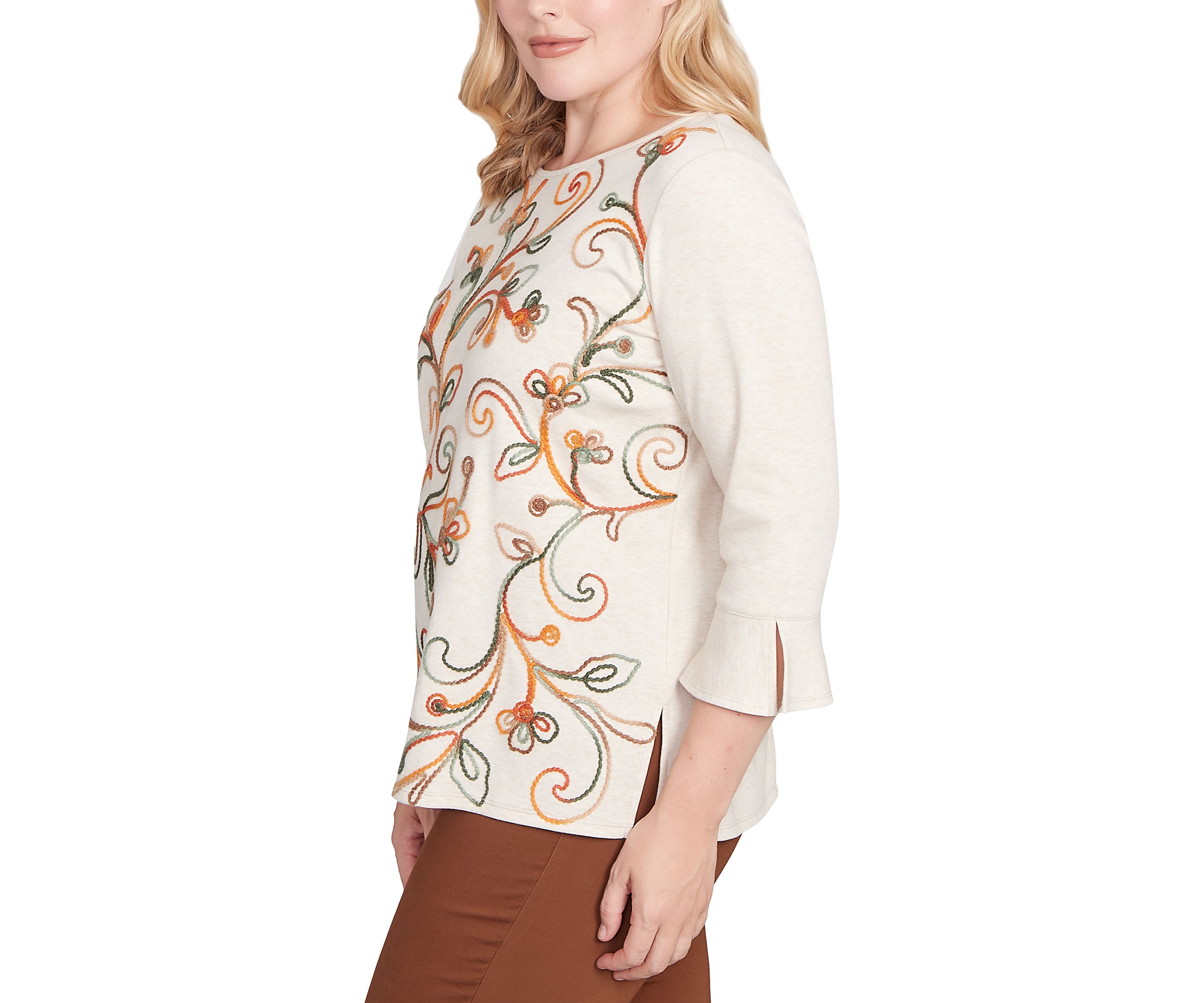 Womens Mount Laurel Scroll Soutache Top
