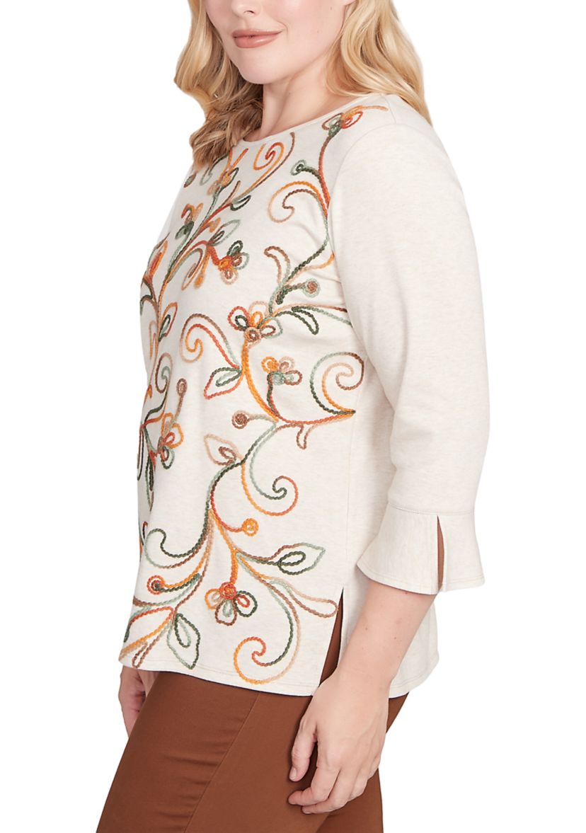 Womens Mount Laurel Scroll Soutache Top