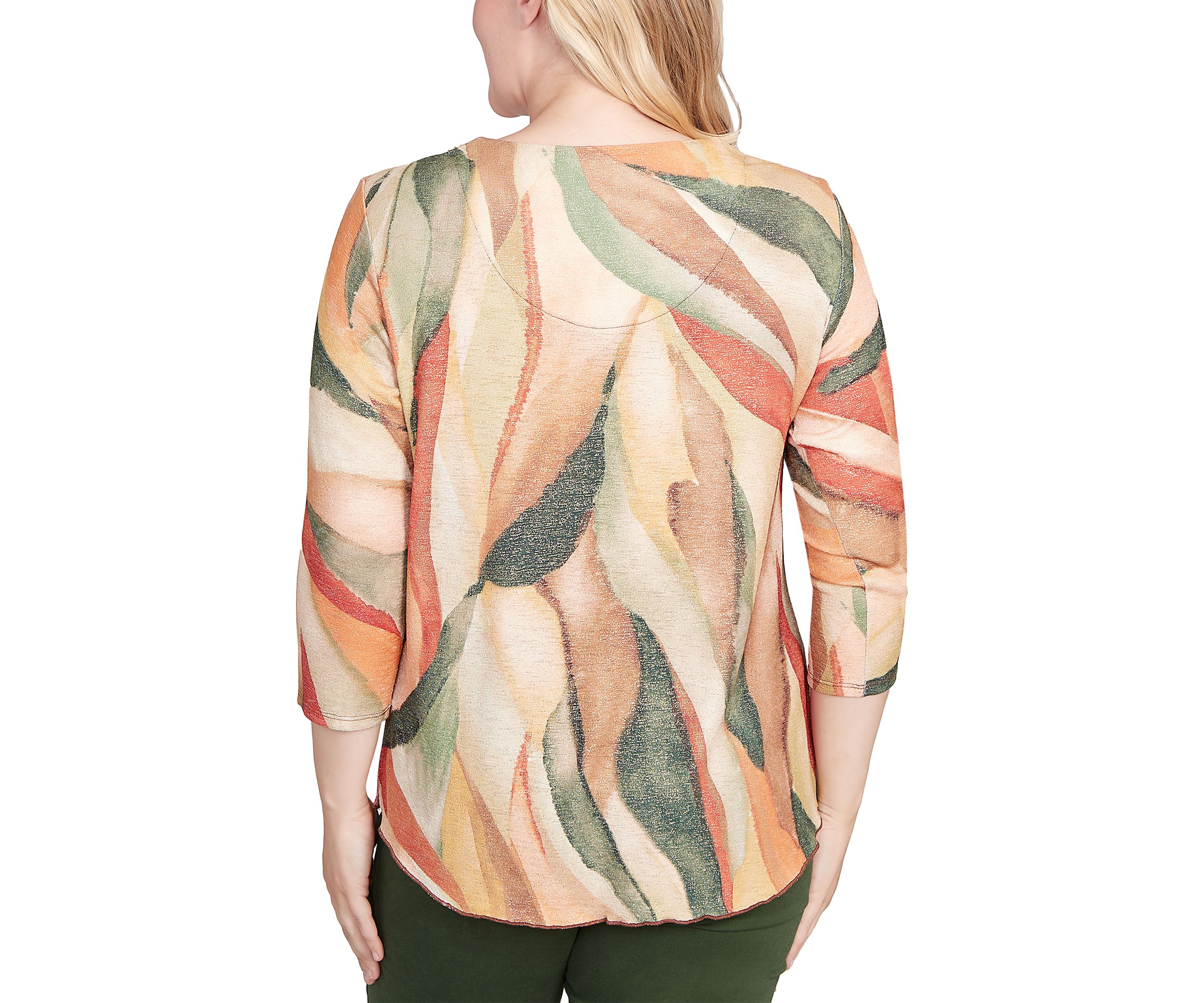 Womens  Mount Laurel Stained Glass Shimmer Top