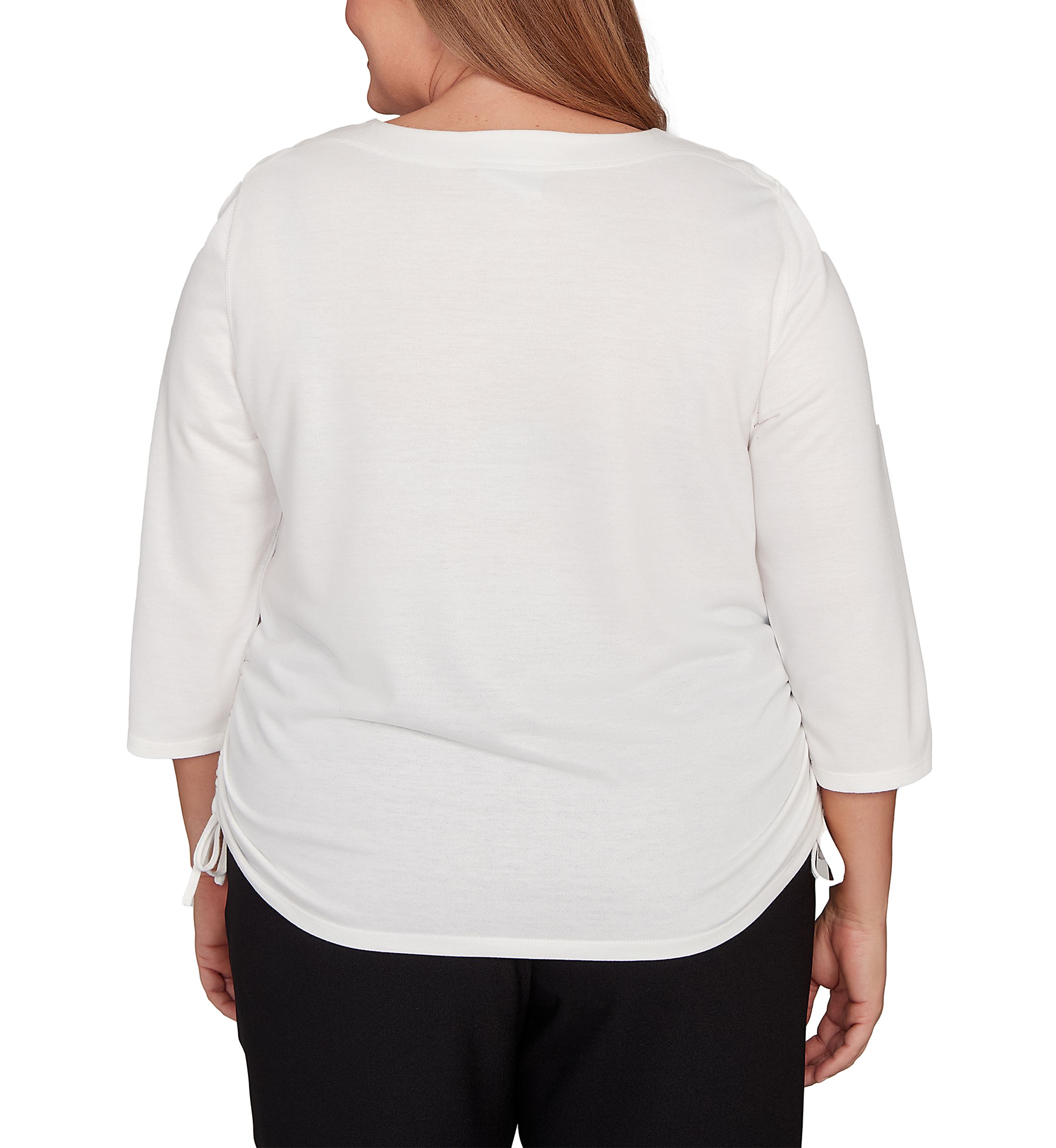 Plus Size Mount Laurel Placed Floral Top 