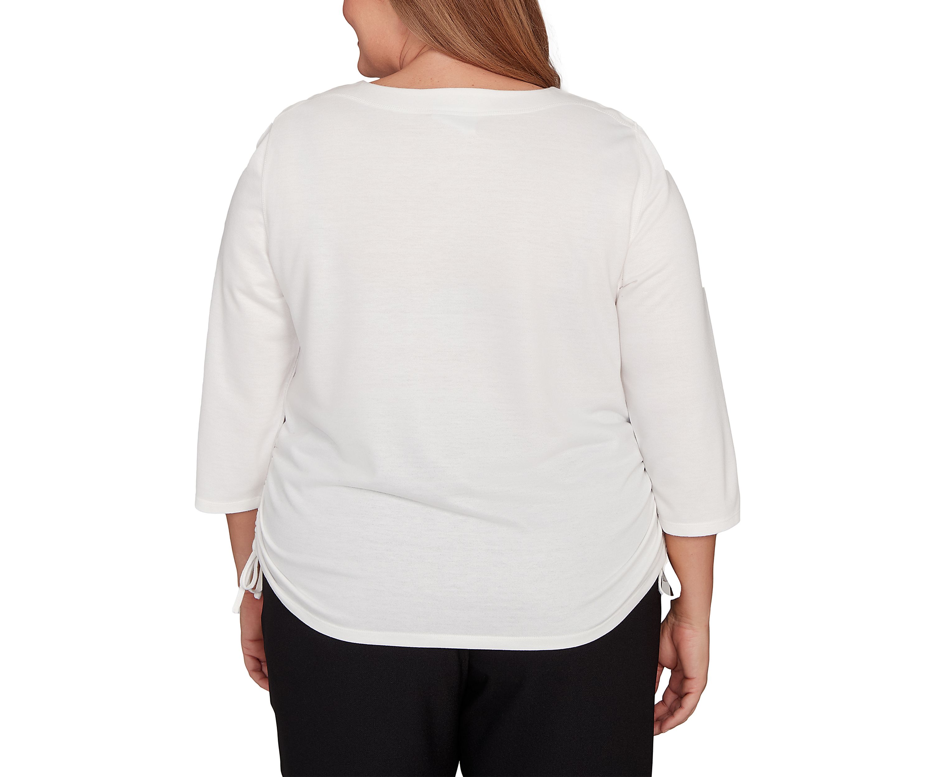 Plus Size Mount Laurel Placed Floral Top 