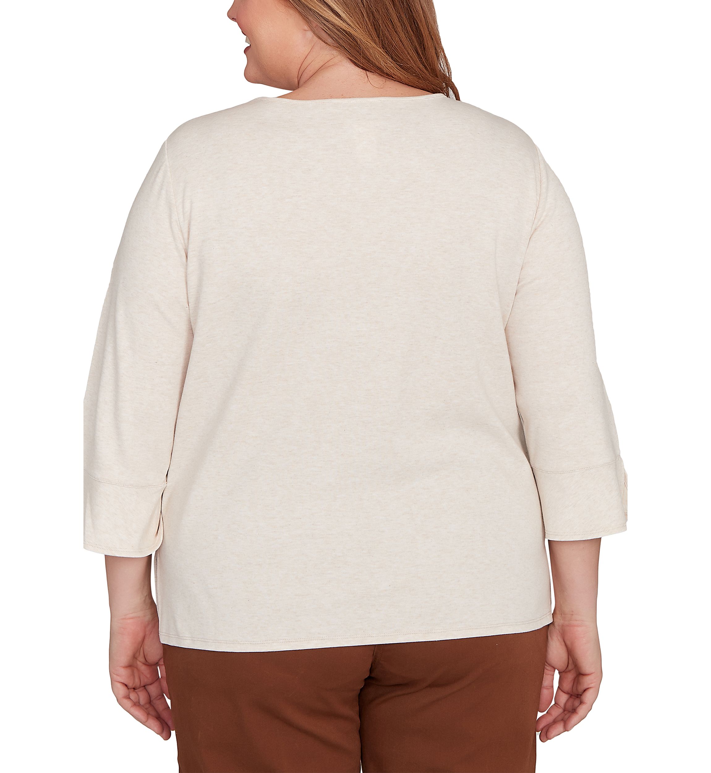 Plus Size Mount Laurel Scroll Soutache Top