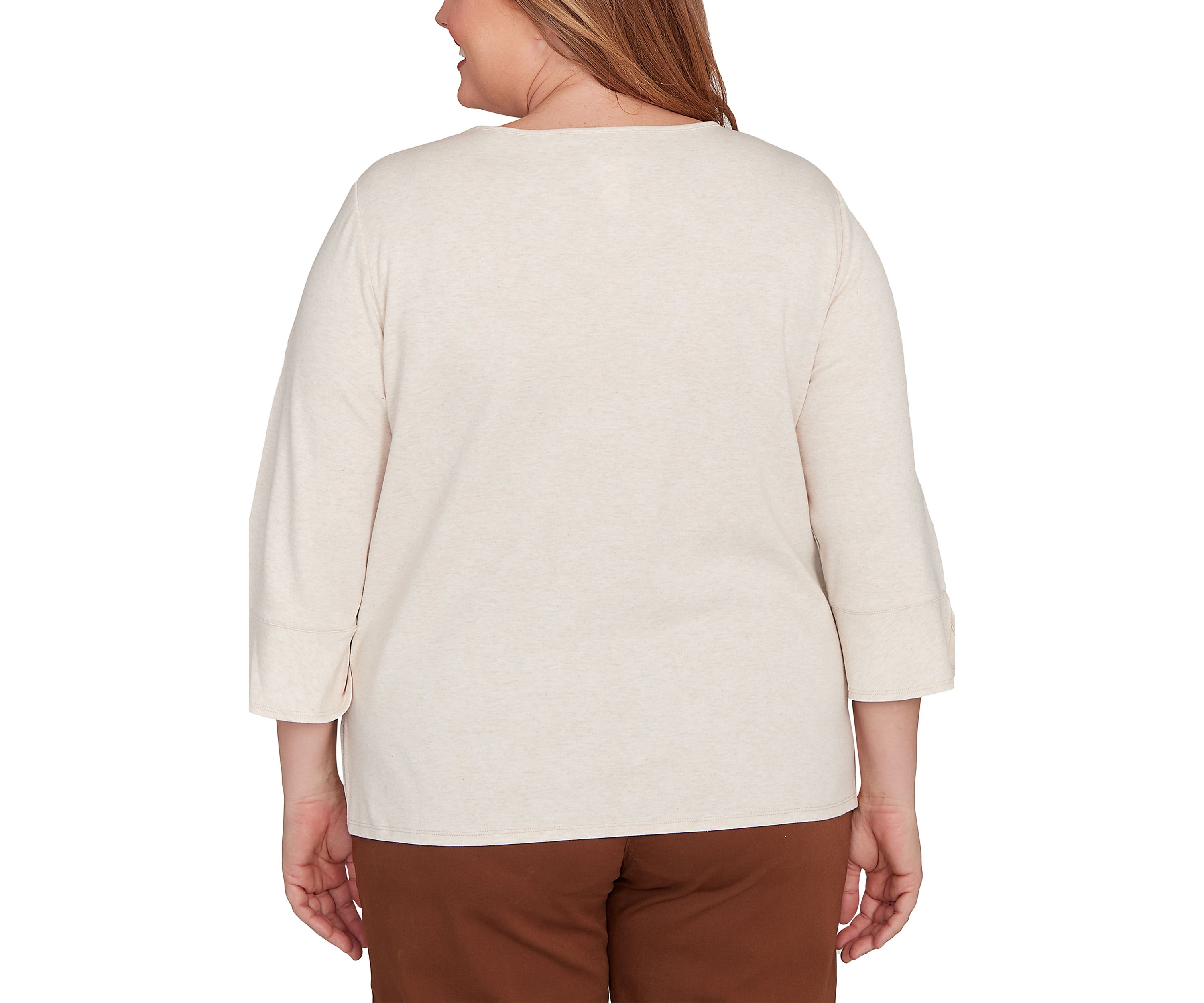 Plus Size Mount Laurel Scroll Soutache Top