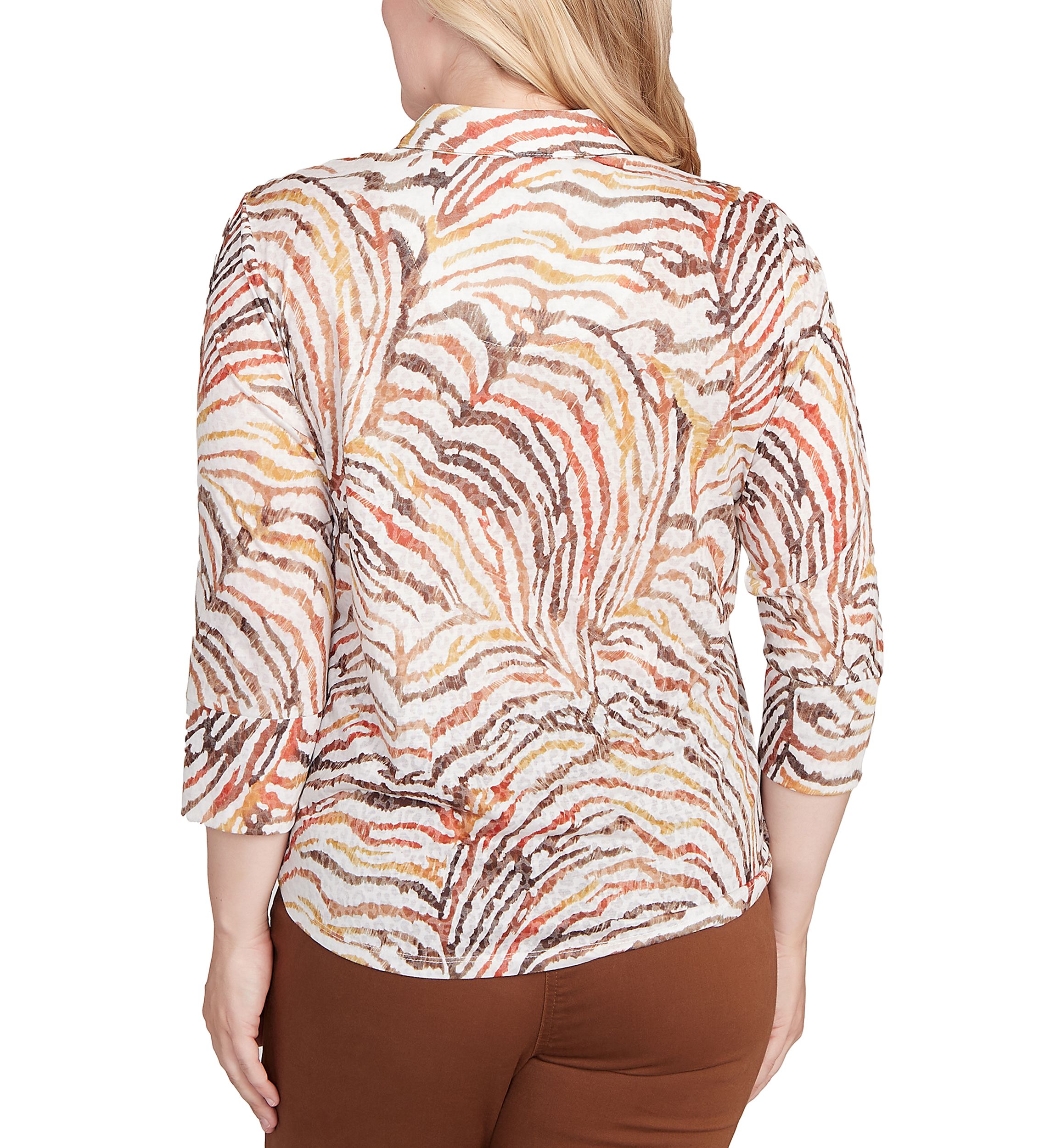 Petite Mount Laurel Skin Burnout Blouse