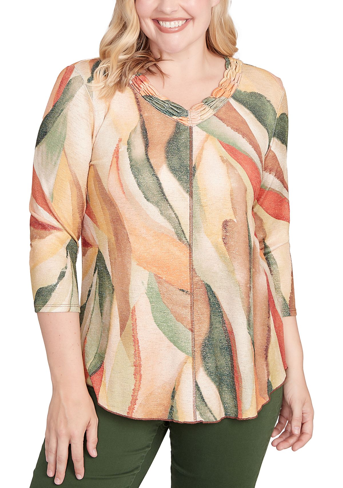 Petite Mount Laurel Stained Glass Shimmer Top 