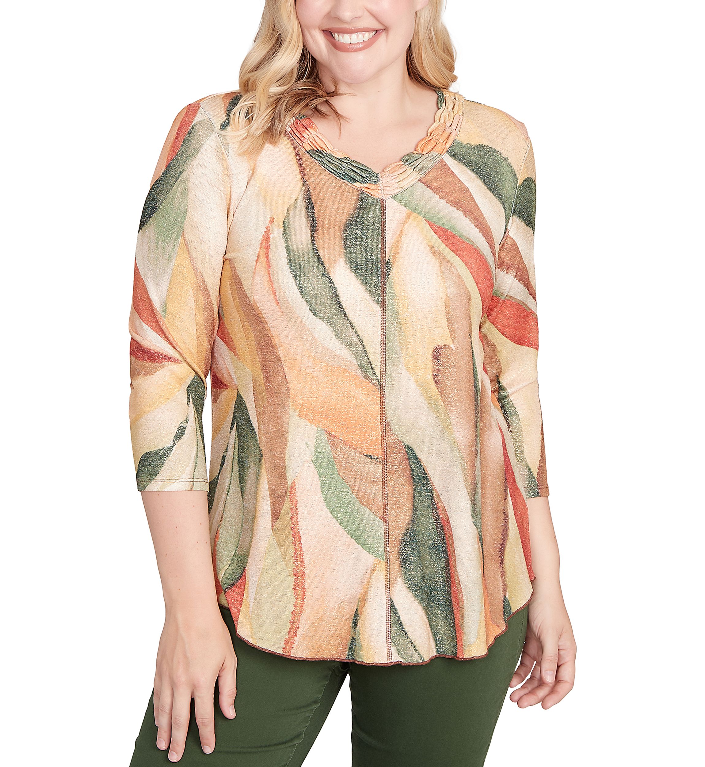 Petite Mount Laurel Stained Glass Shimmer Top 