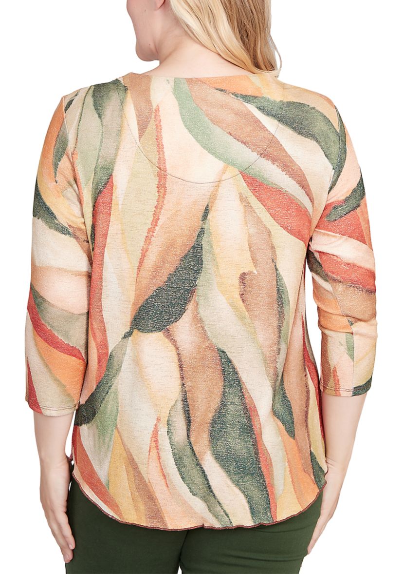 Petite Mount Laurel Stained Glass Shimmer Top 