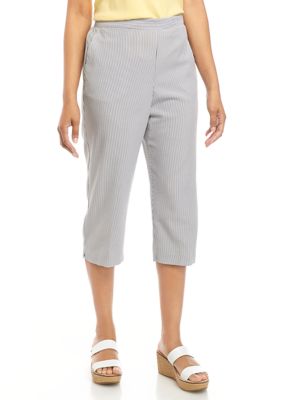 ladies seersucker capris