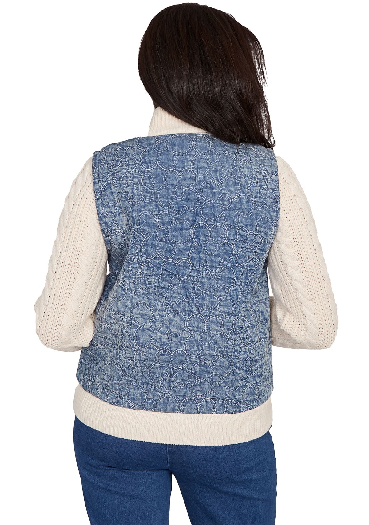 Womens Sunset Canyon Quilt with Sweater Rib Jacket