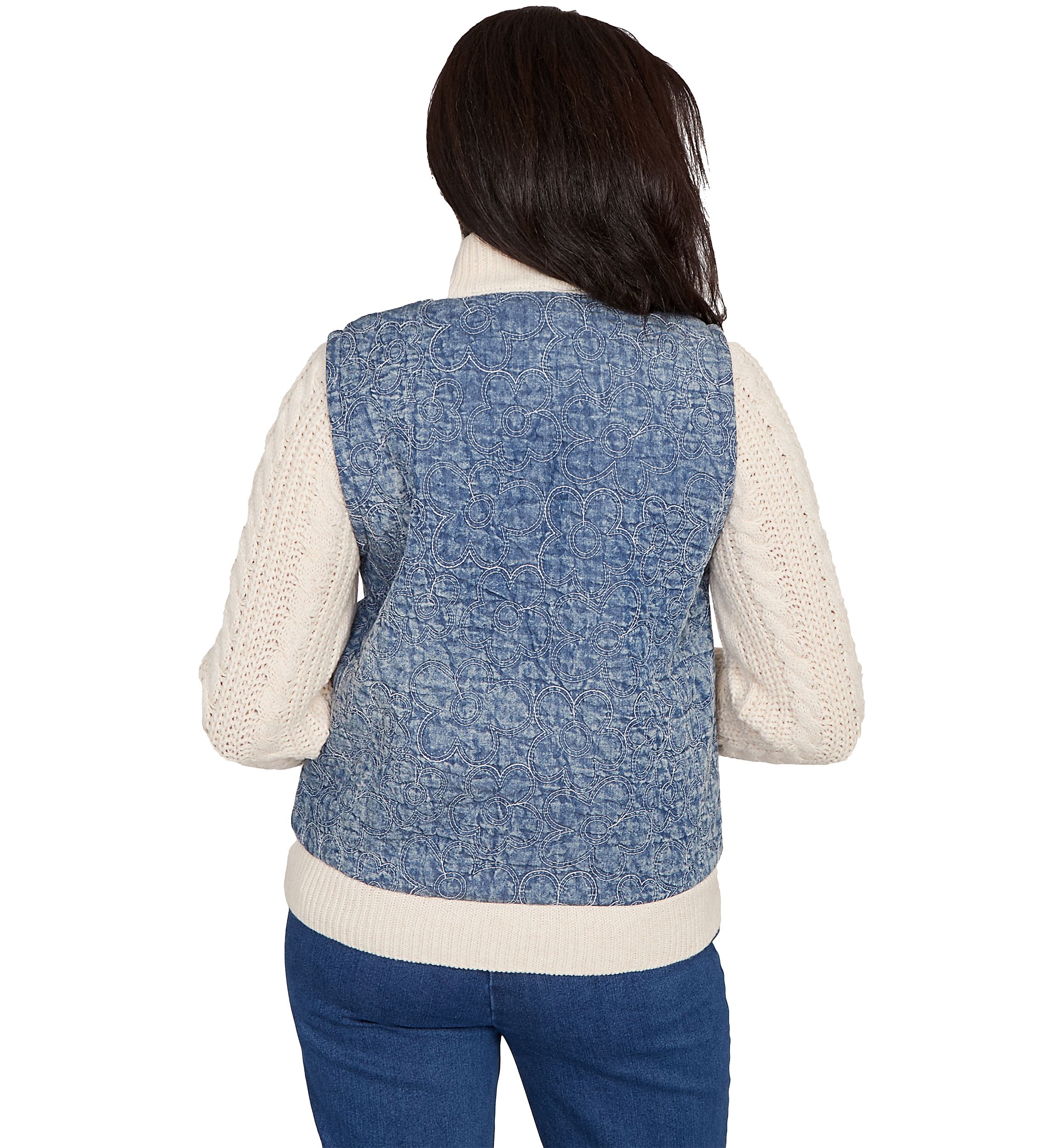 Womens Sunset Canyon Quilt with Sweater Rib Jacket