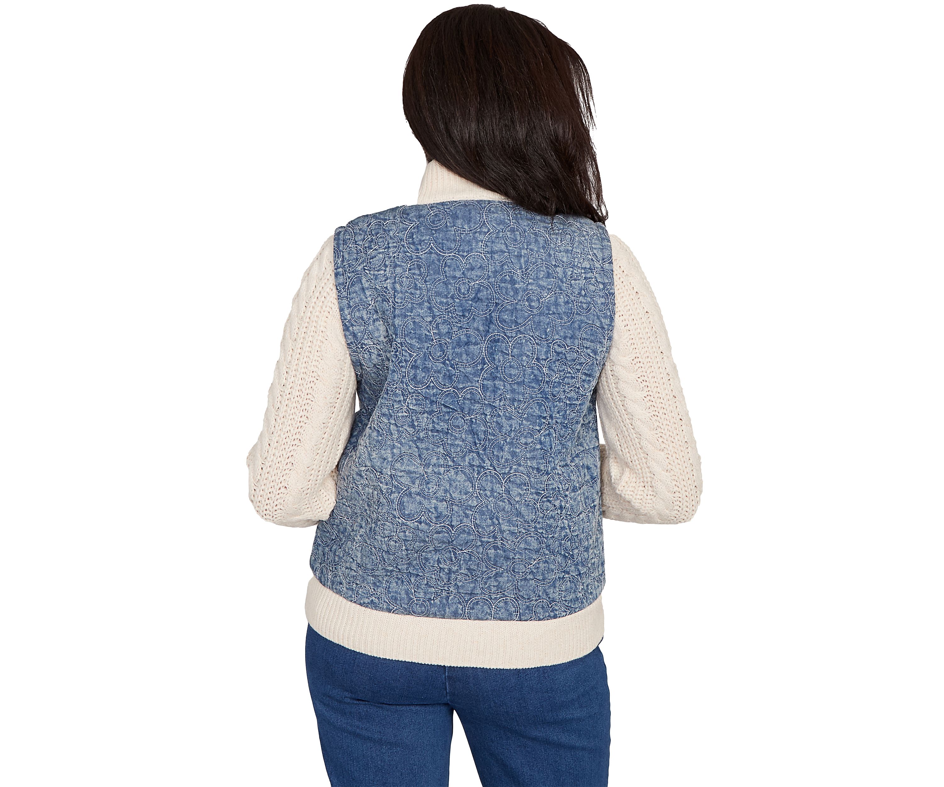 Womens Sunset Canyon Quilt with Sweater Rib Jacket
