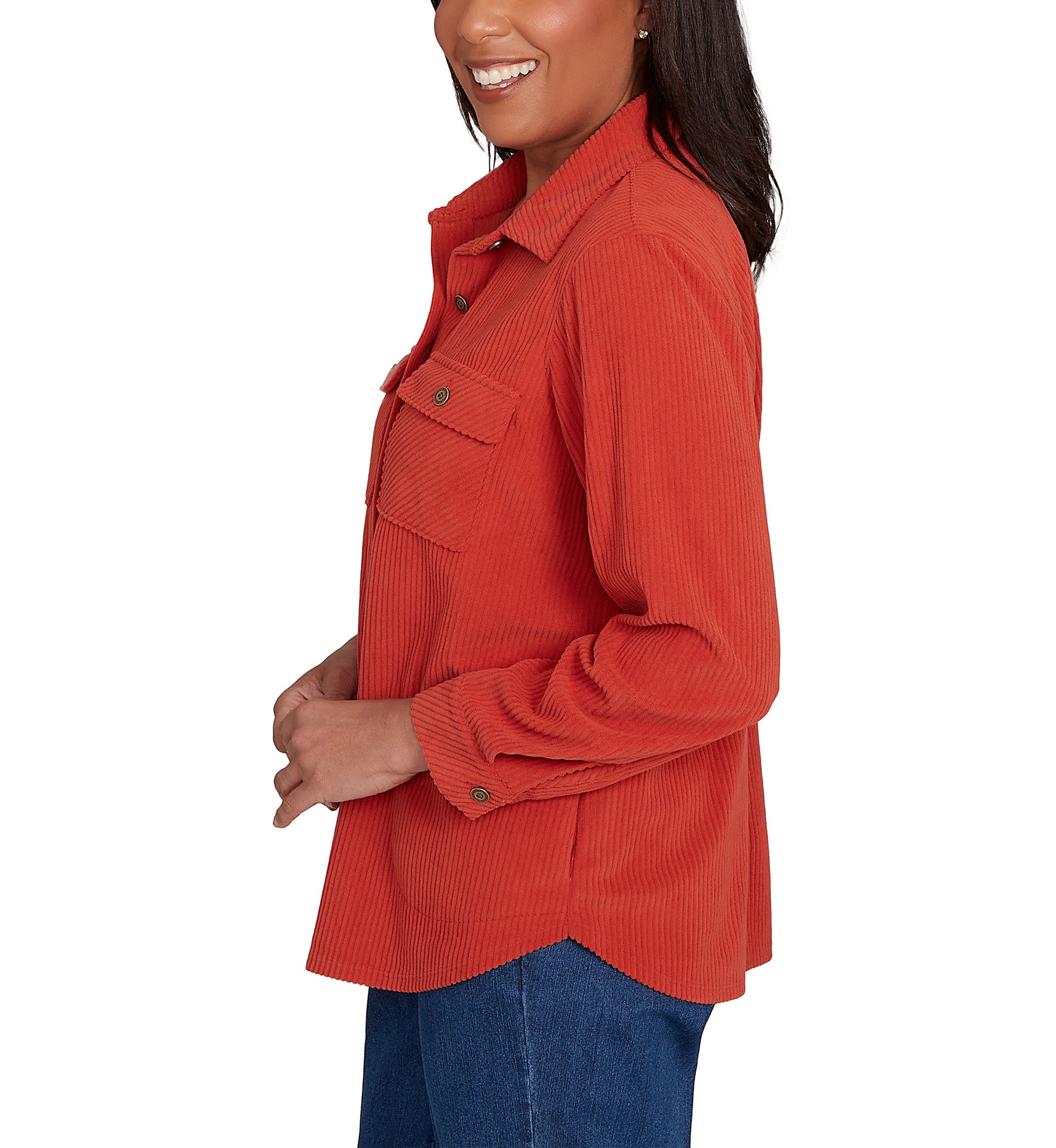 Womens Sunset Canyon Plush Rib Big Shirt