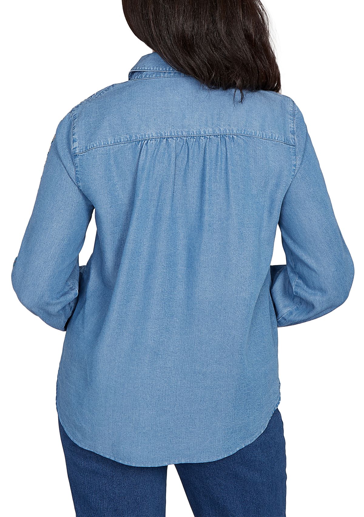 Womens Sunset Canyon Embroidered Tencel™ Shirt