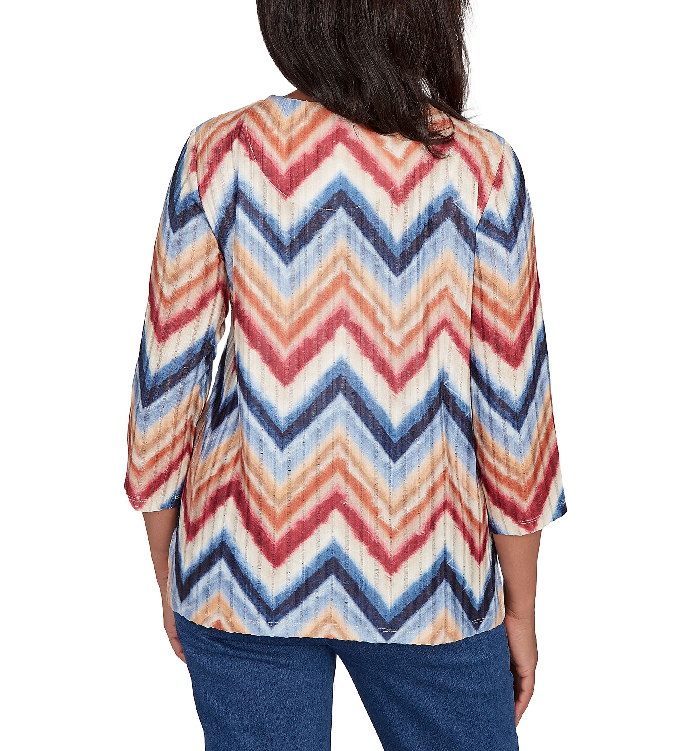 Womens Sunset Canyon Chevron Top