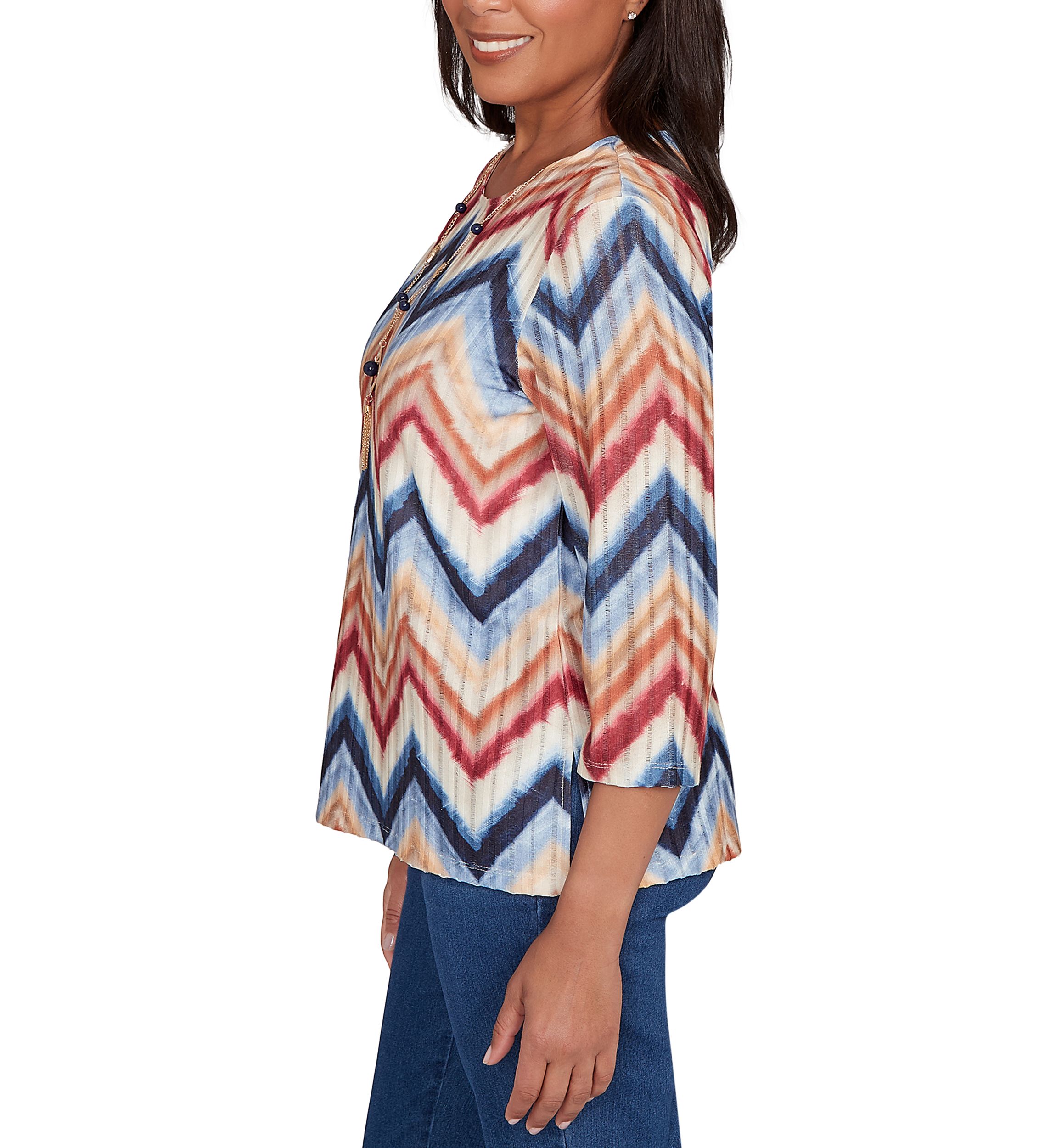 Womens Sunset Canyon Chevron Top