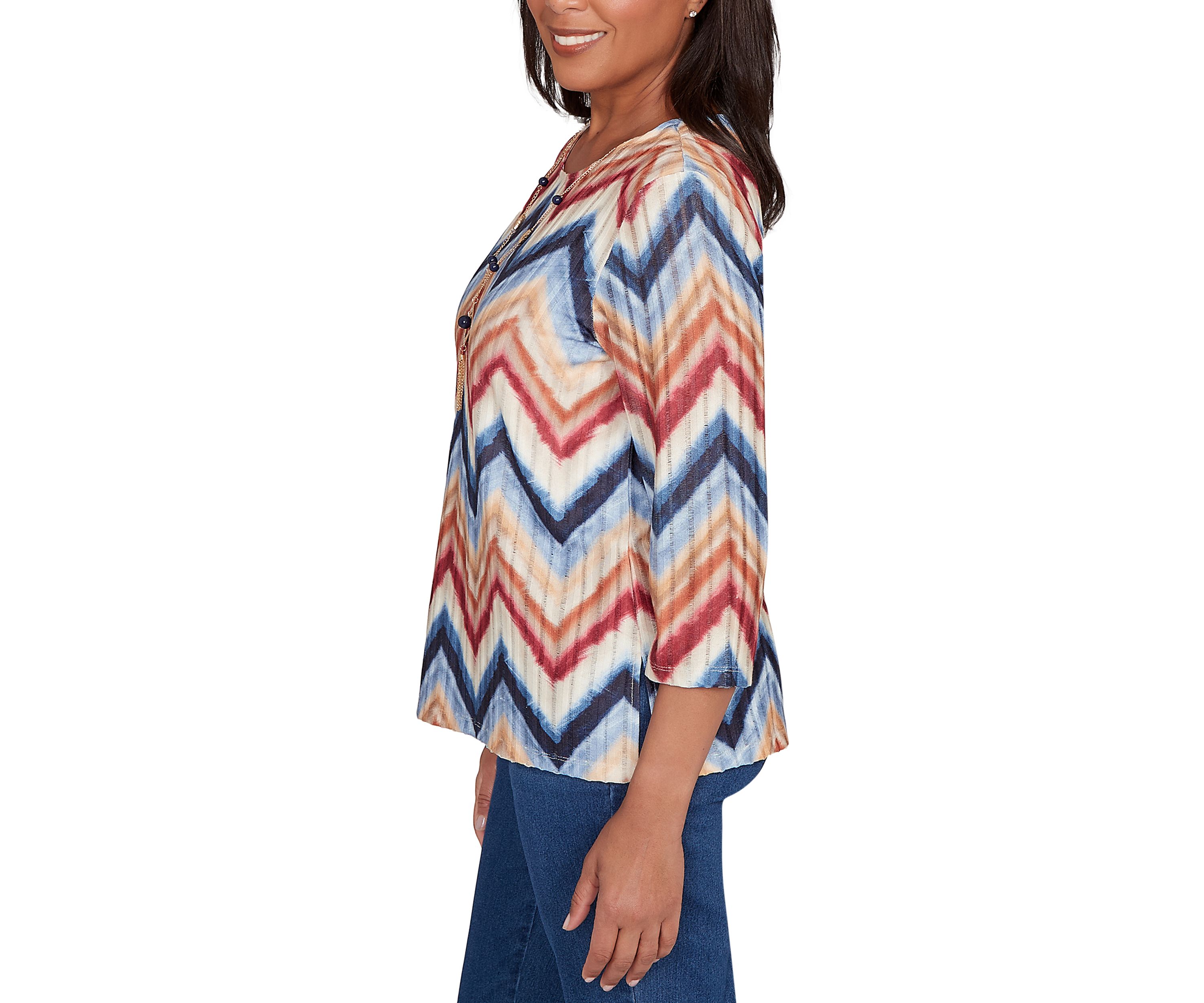 Womens Sunset Canyon Chevron Top