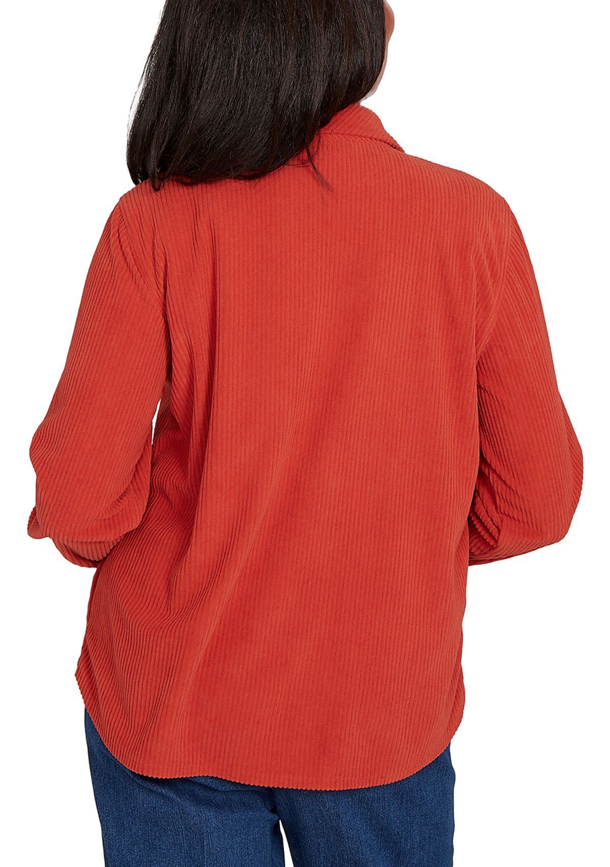 Petite Sunset Canyon Plush Rib Big Shirt