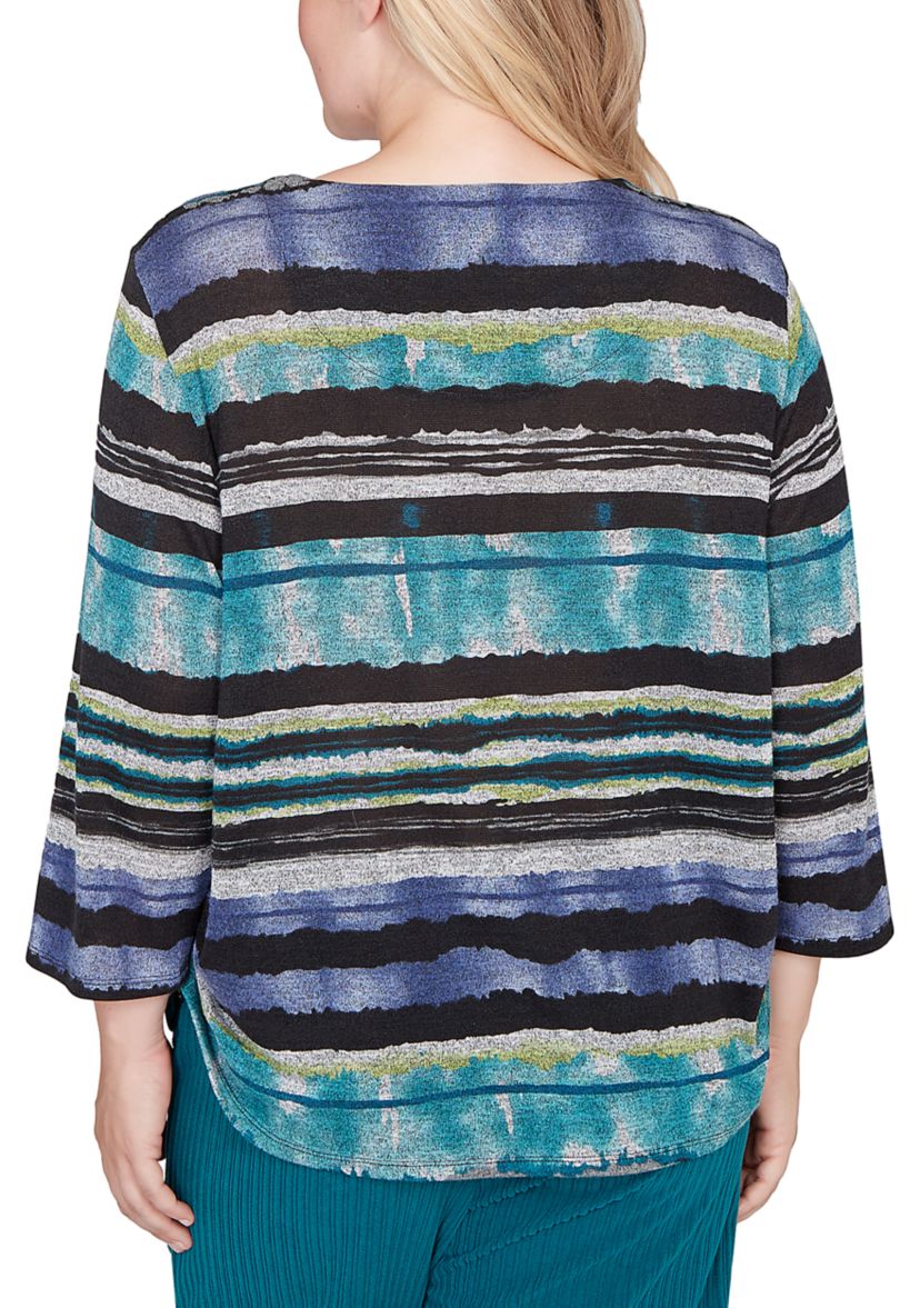 Womens Lake Champlain Biadere Melange Top 