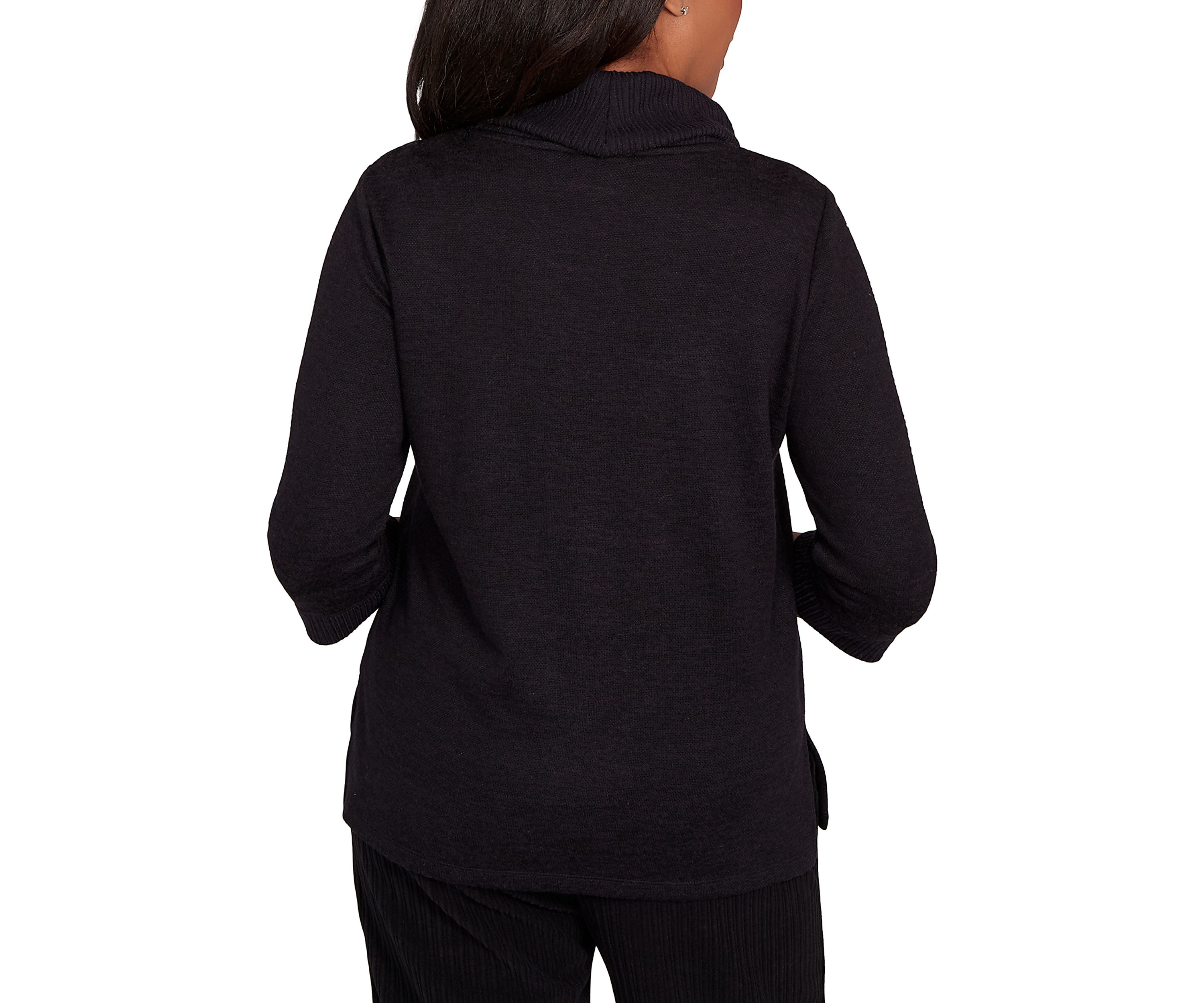 Womens Lake Champlain Leaf Embroidered Yoke Top