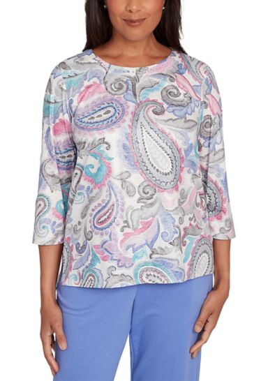 Women's Casual Vibe Paisley Top 