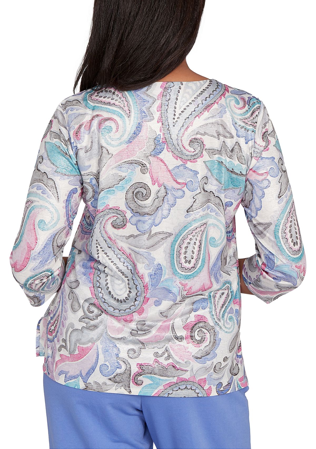 Womens Casual Vibe Paisley Top 