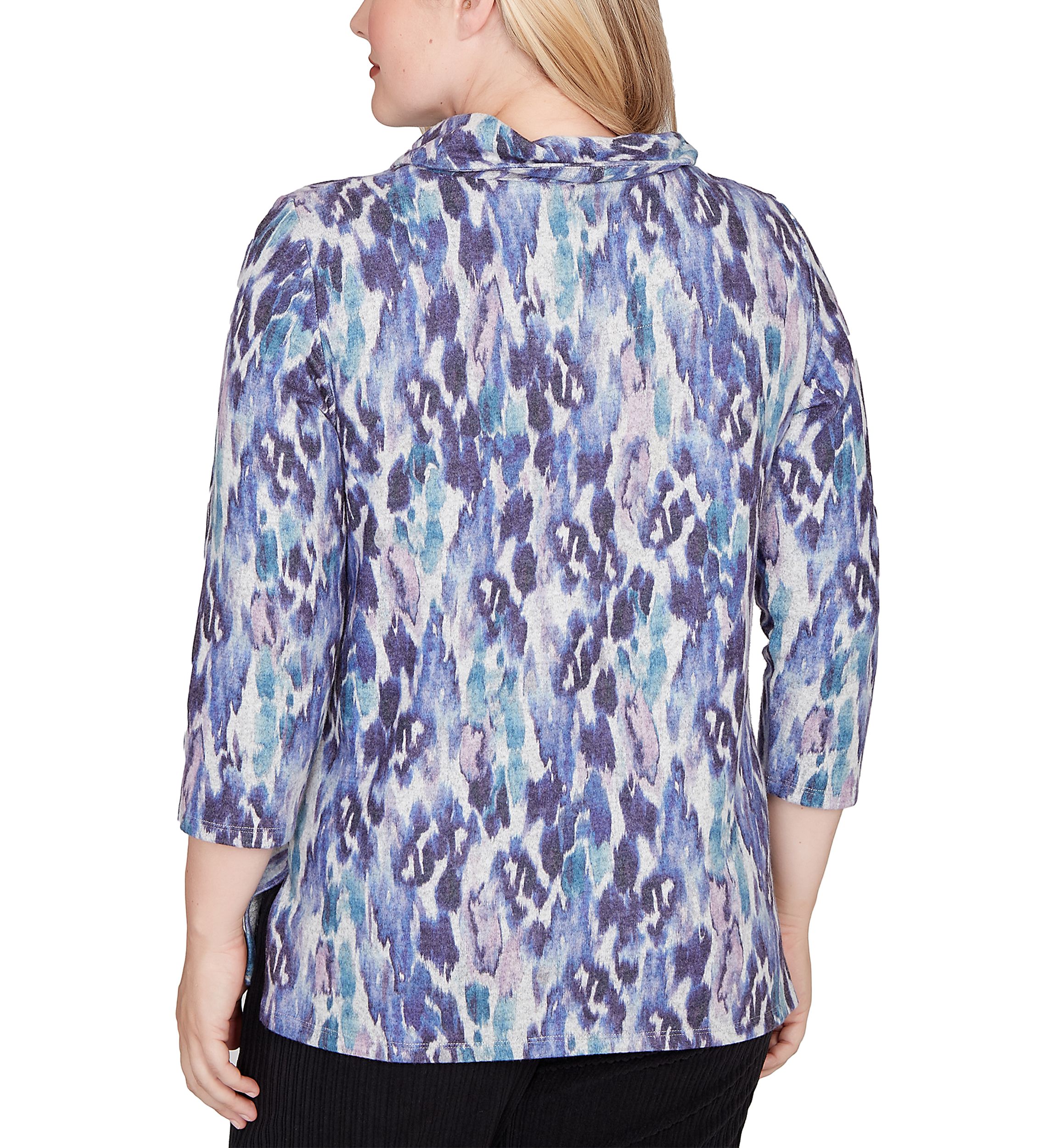 Womens Casual Vibe Animal Melange Shirt