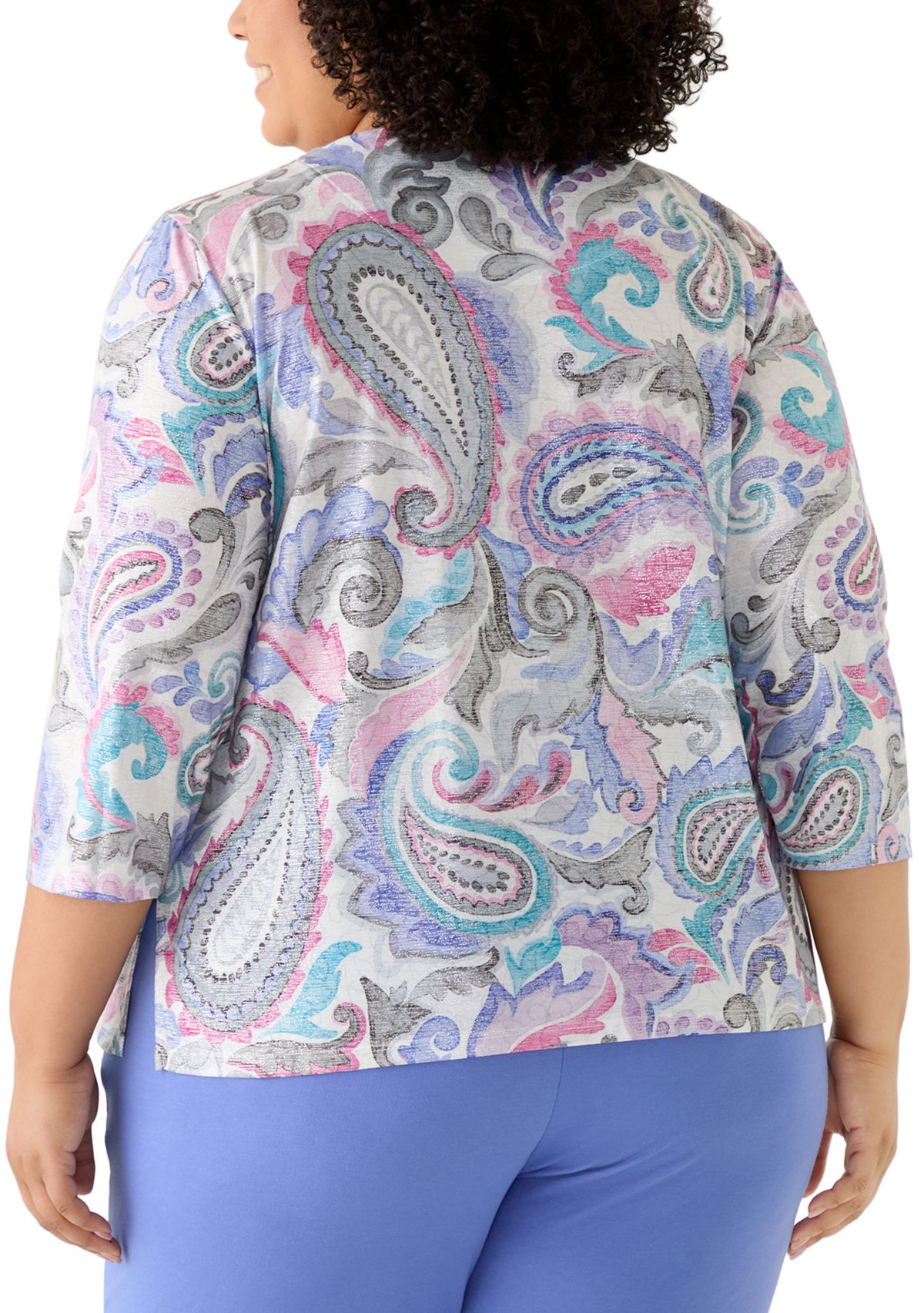   Plus Size Casual Vibe Paisley Top