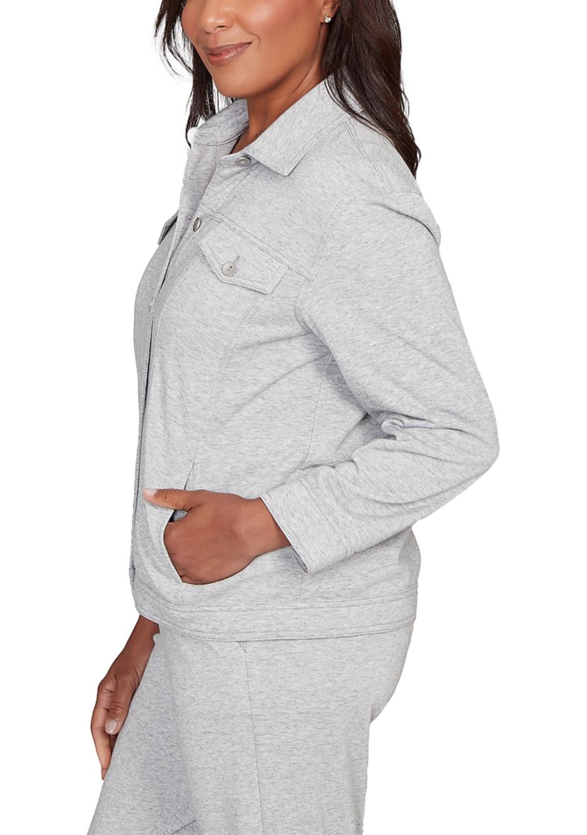 Petite Casual Vibe Shimmer Jacket