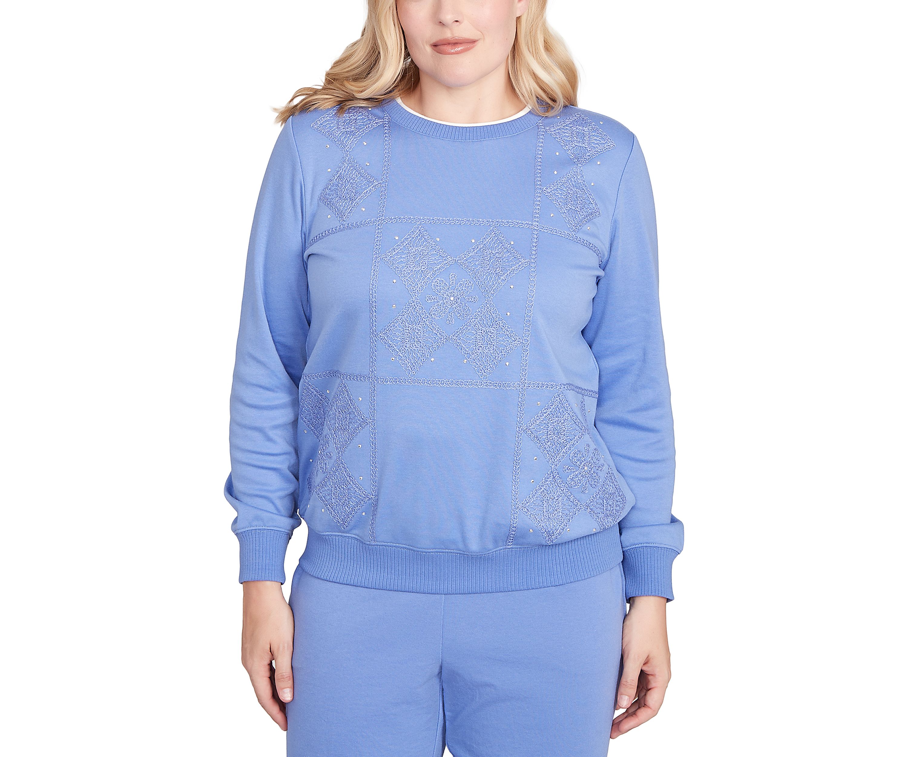 Petite Casual Vibe Soutache Patchwork Top 