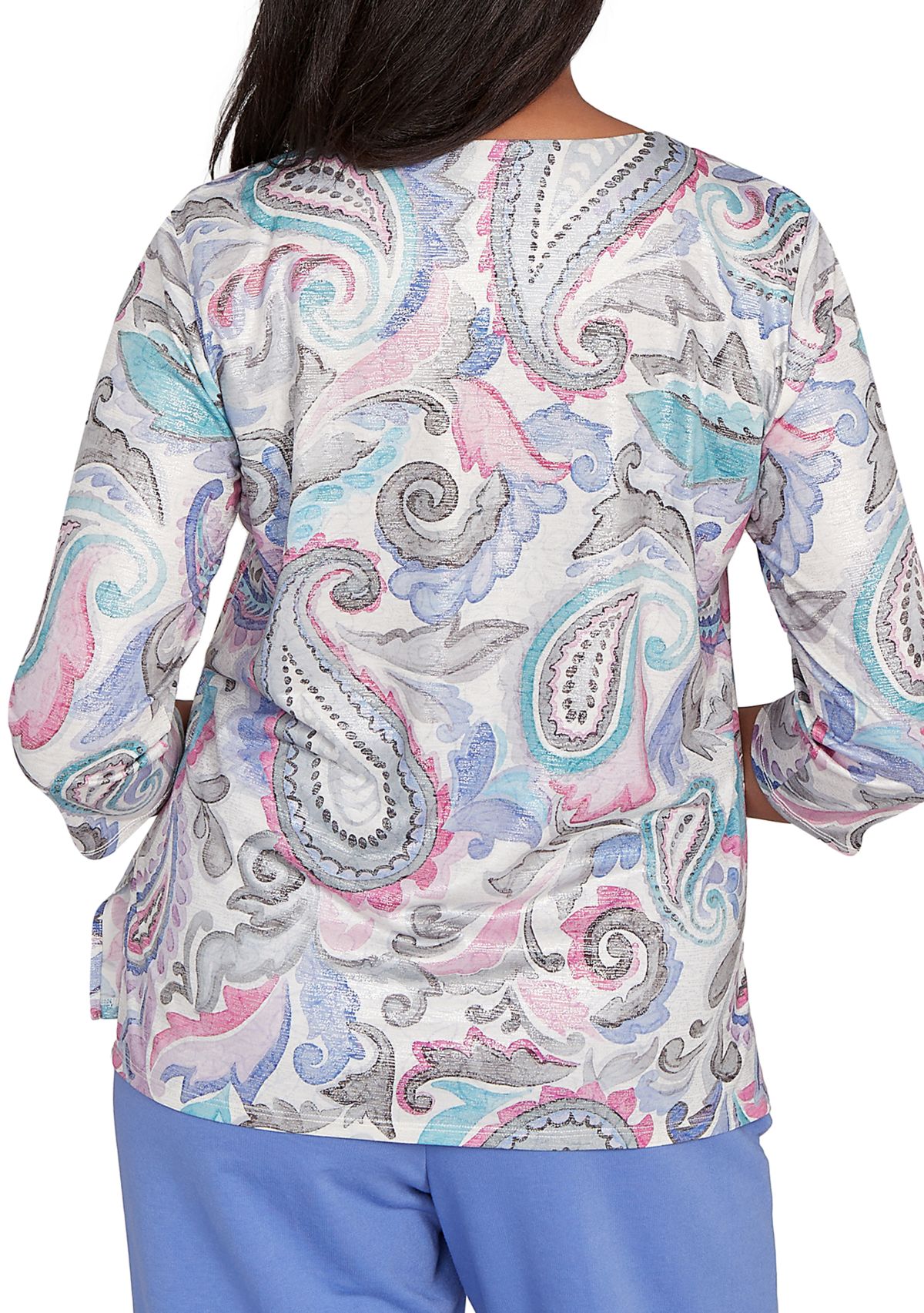 Petite Casual Vibe Paisley Top