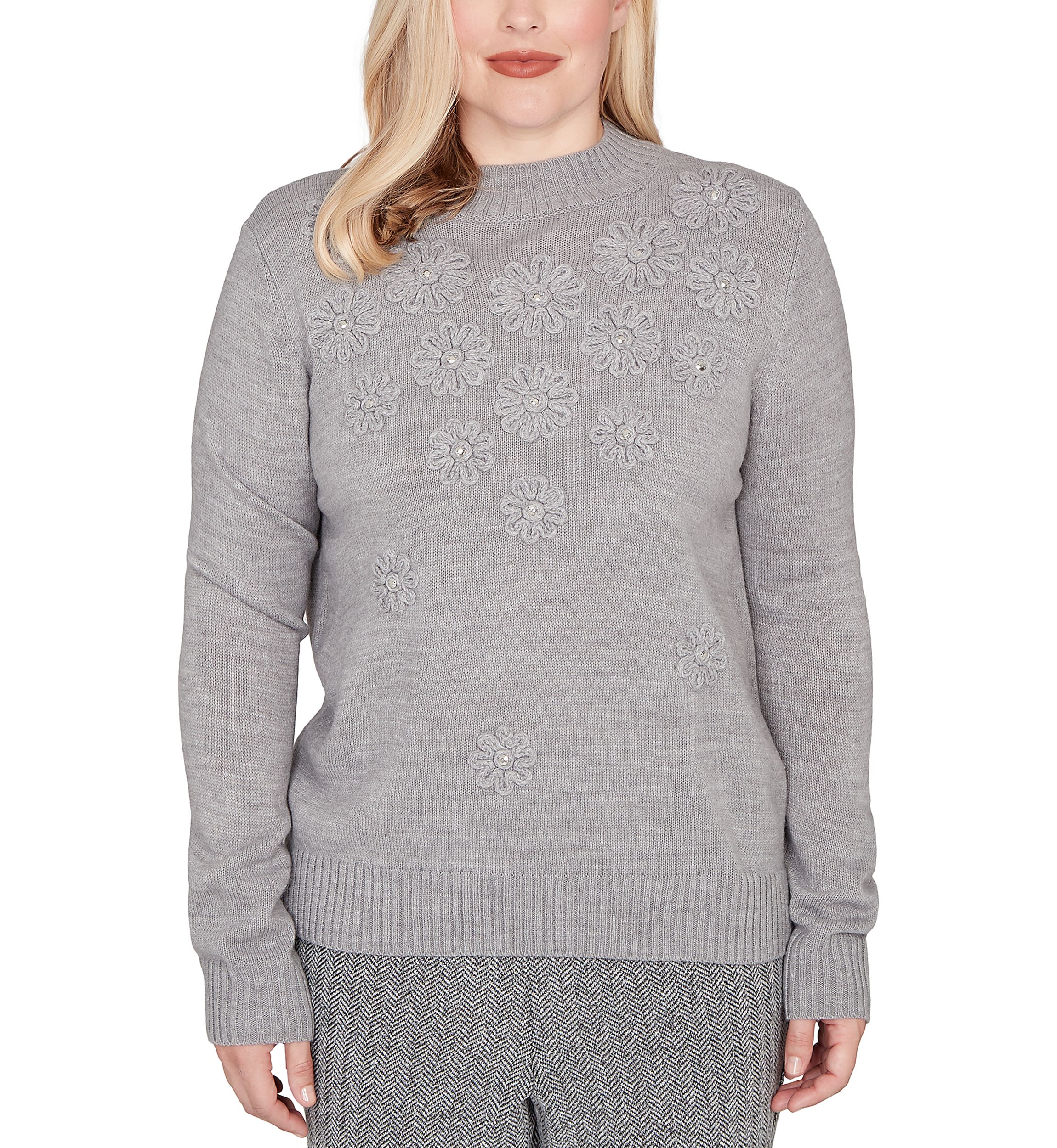 Womens Jet Setter Soutache Floral Yoke Top