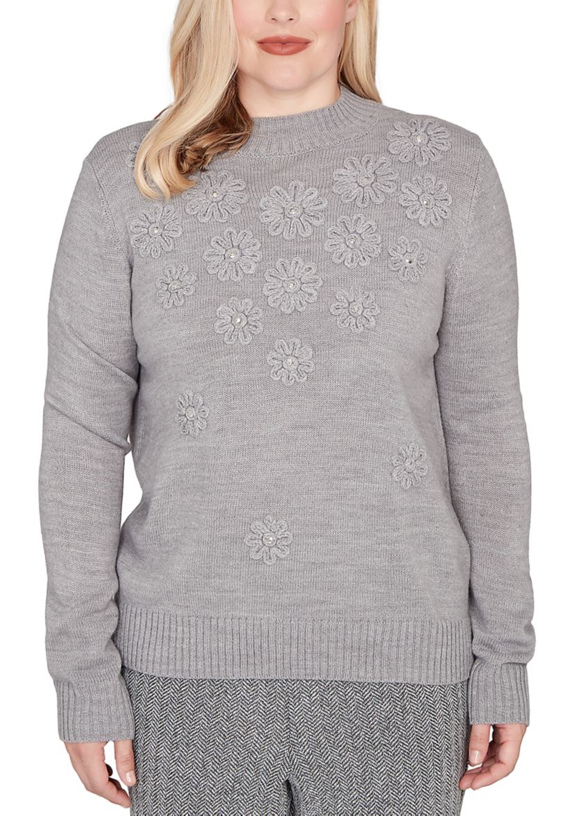 Womens Jet Setter Soutache Floral Yoke Top