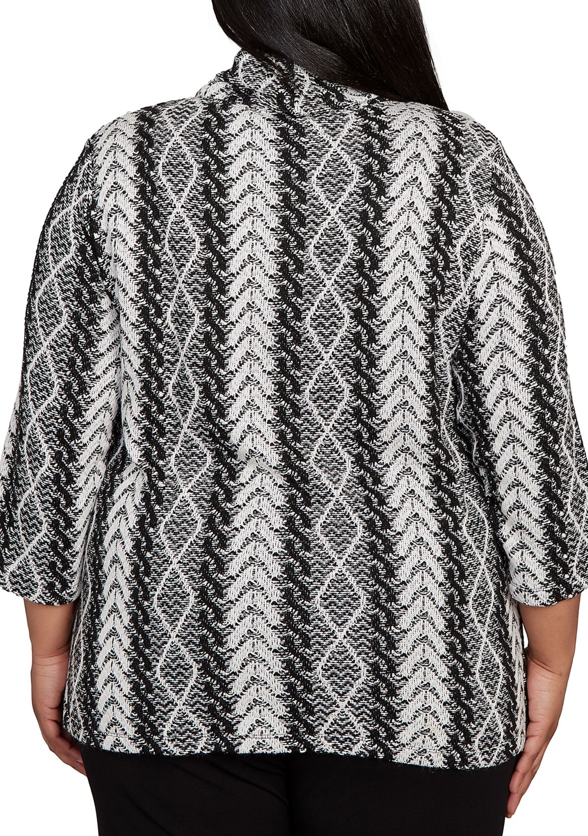 Plus Size Jet Setter Cable Jacquard
