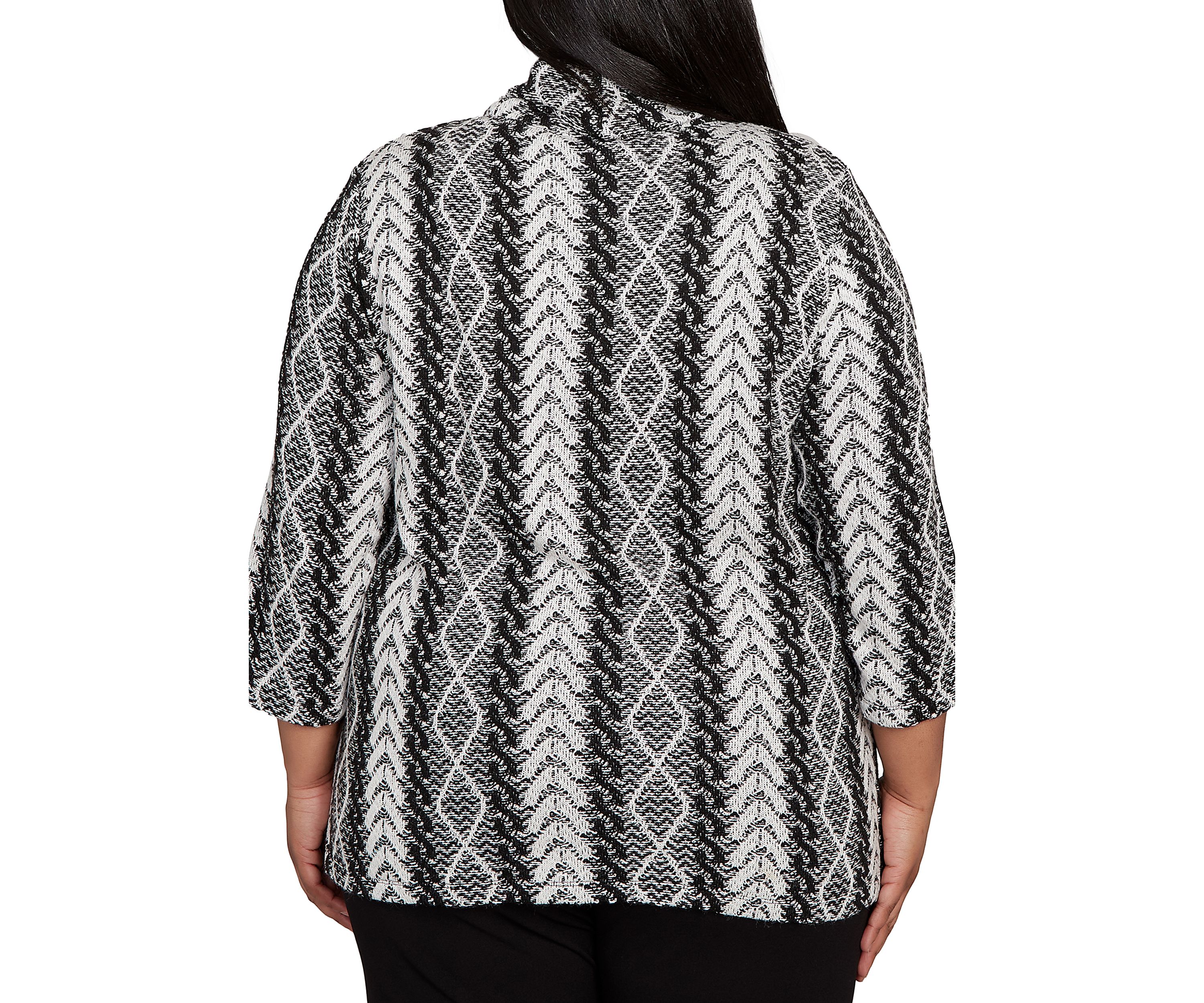 Plus Size Jet Setter Cable Jacquard