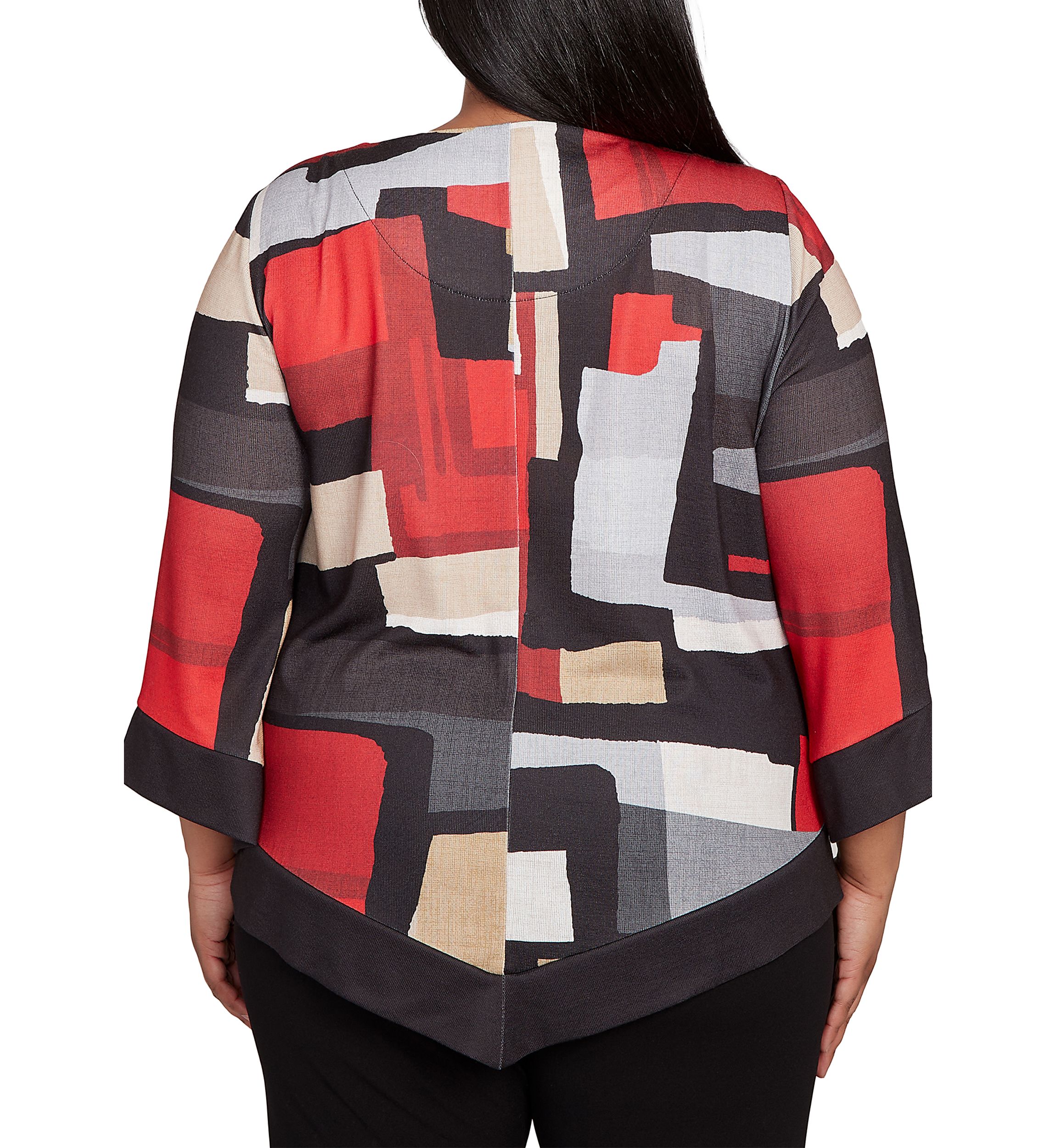 Plus Size Jet Setter Color Block Top 