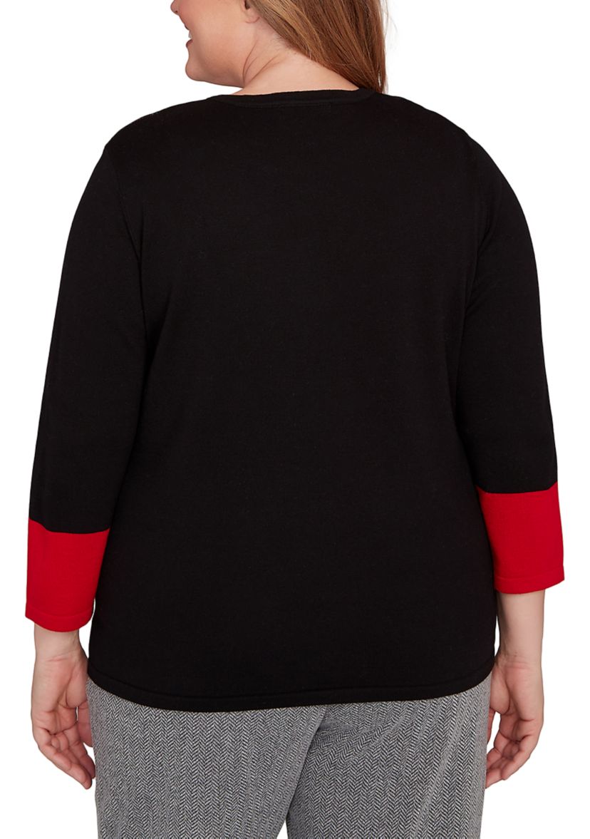 Plus Size Jet Setter Zebra Colorblock
