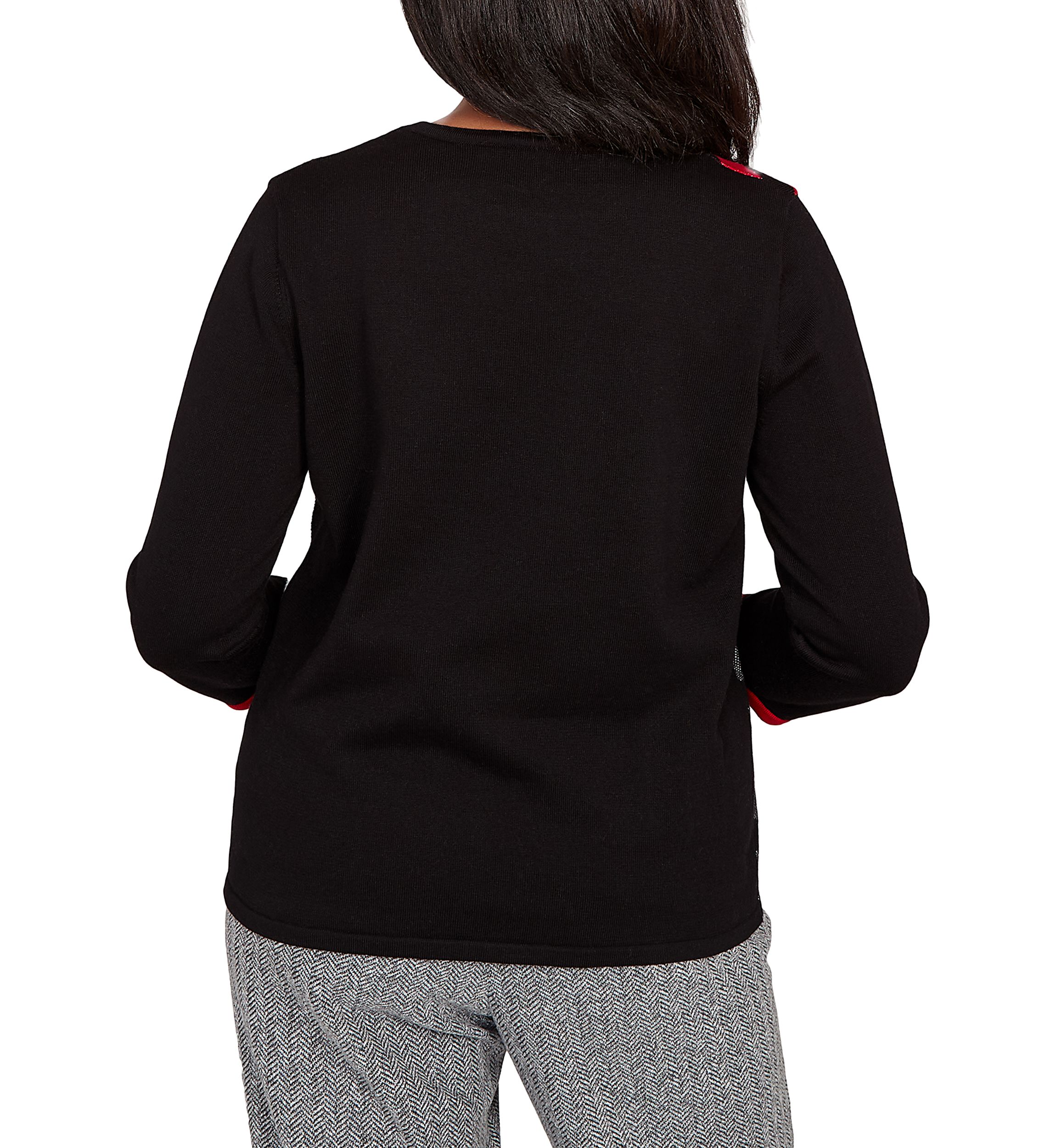 Petite Jet Setter Zebra Colorblock Top