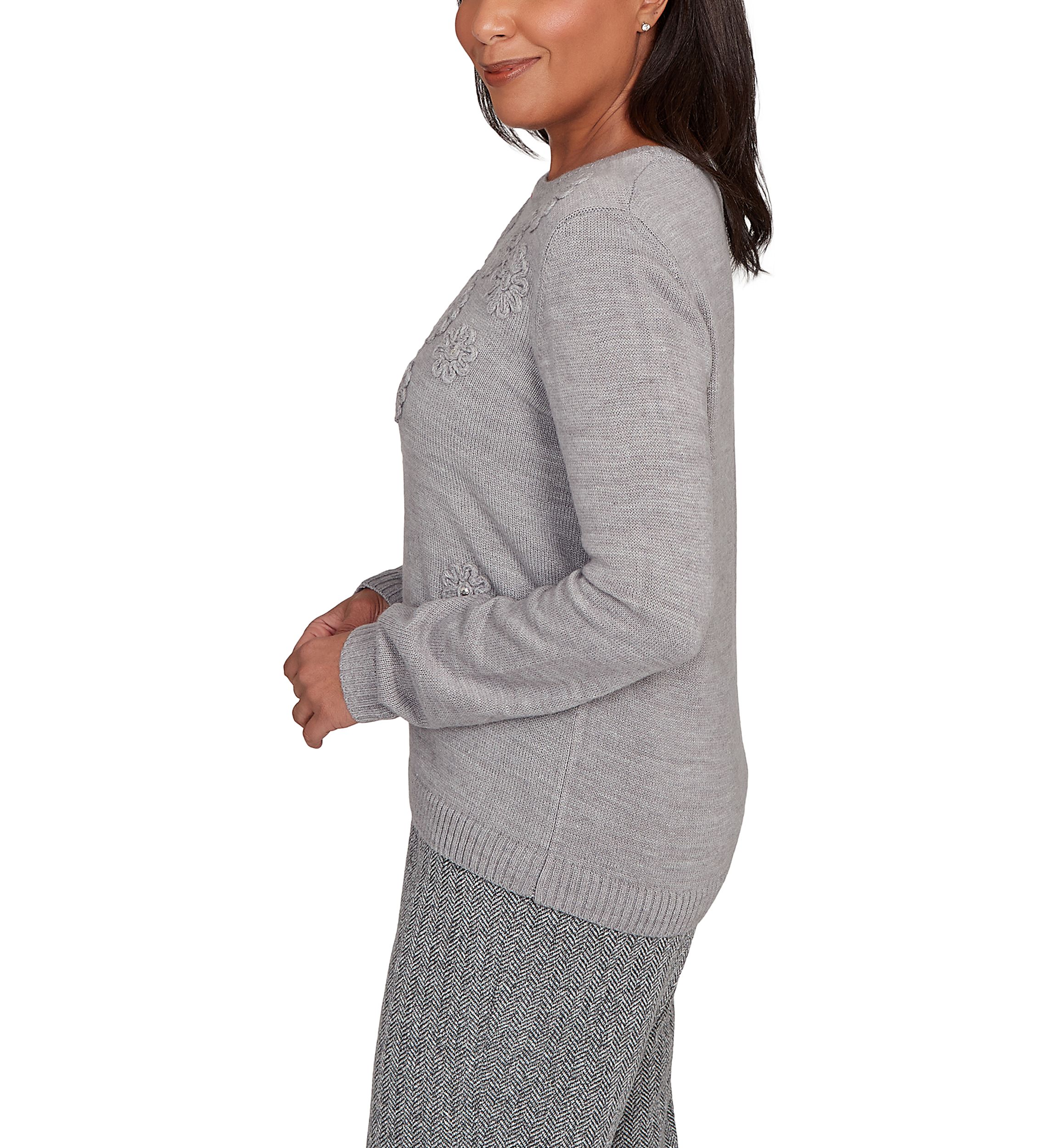 Petite Jet Setter Soutache Floral Yoke Top
